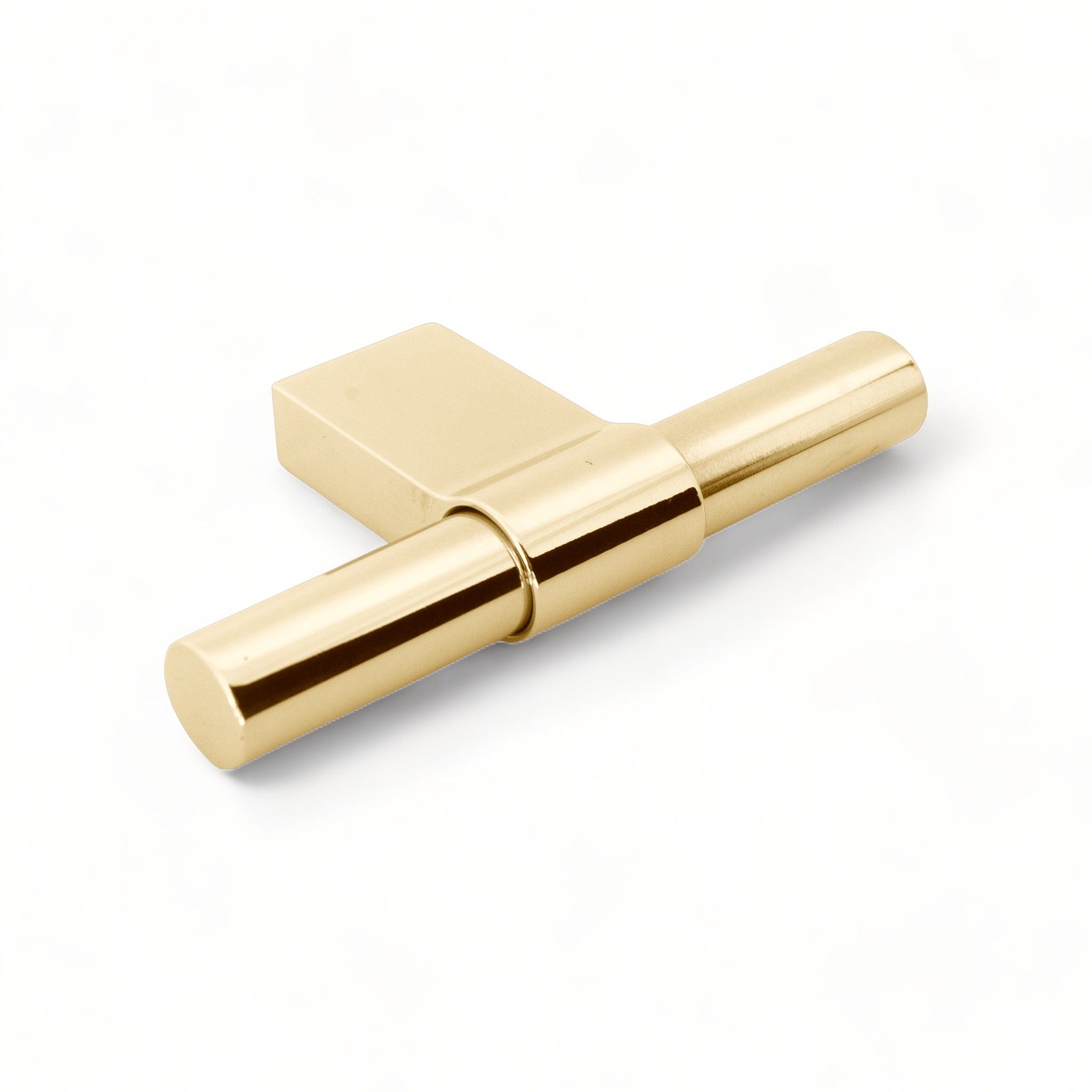 Line Big T-Bar | Greb/Knop i Poleret Messing uden Lak L 80 mm (C/C 12 mm) BB Sweden FINICC