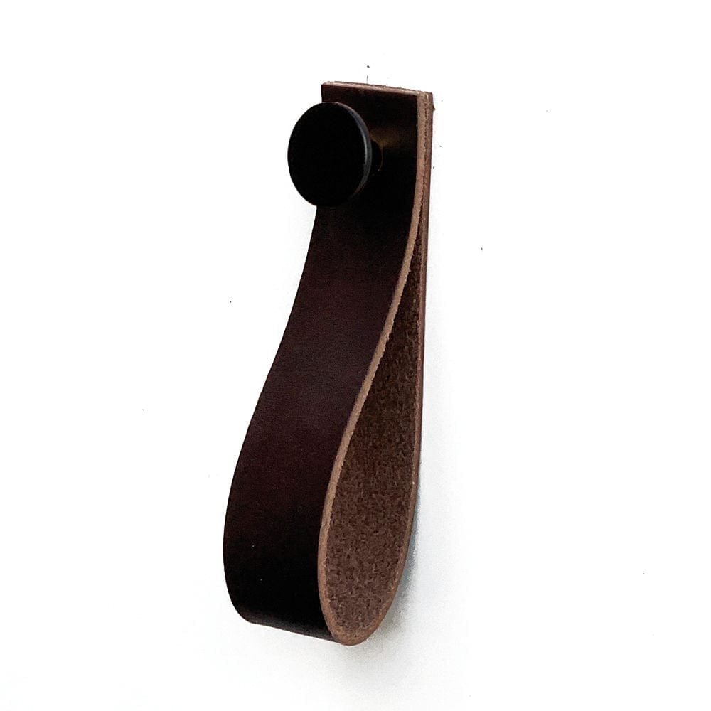 Loop Strap | Knage i Brun Læder med Sort Skrue L 30 mm x B 145 mm Et Al FINICC