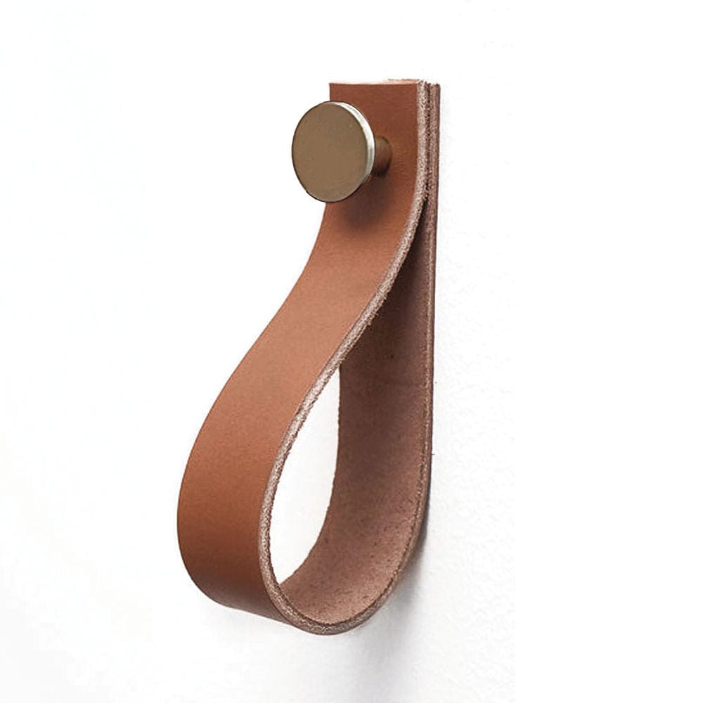 Loop Strap | Knage i Cognac Læder med Rustfrit Stål Skrue L 30 mm x B 145 mm Et Al FINICC