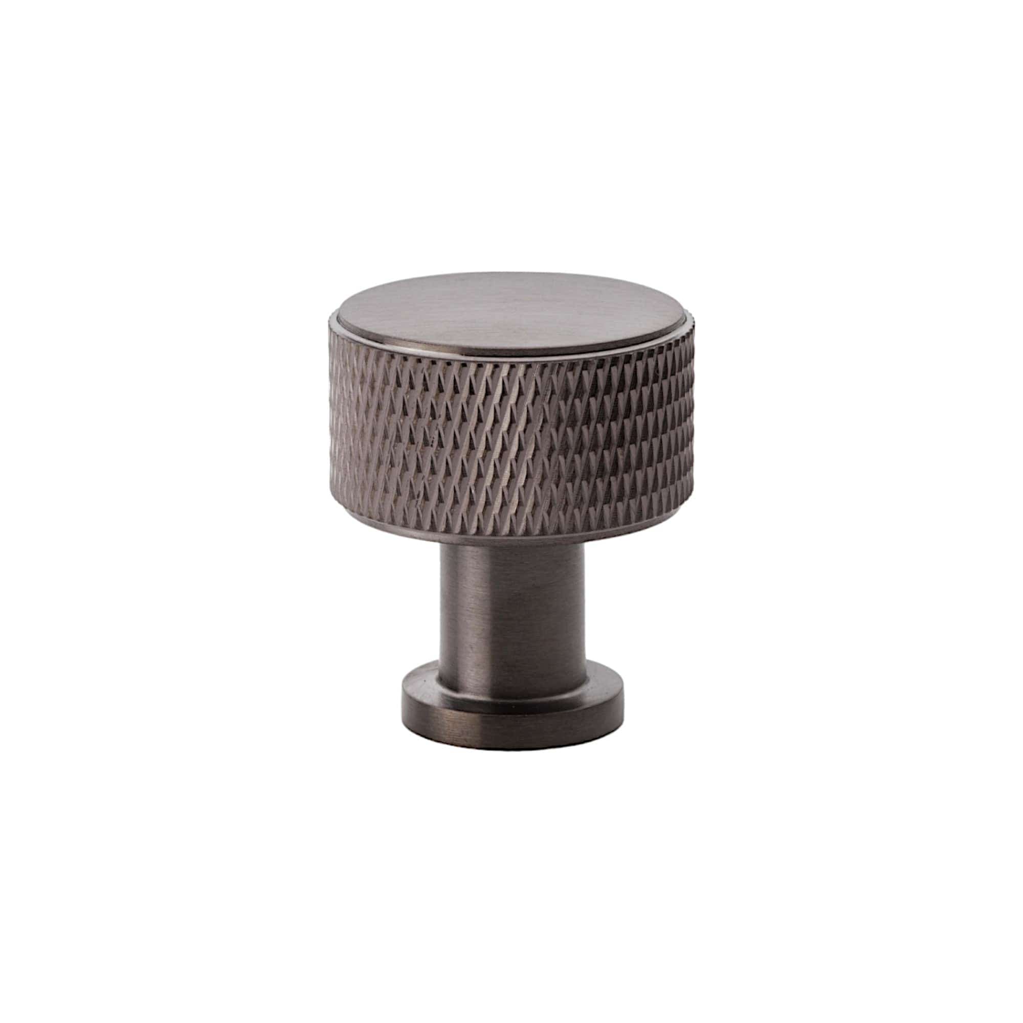 Lucia Knurled | Knop i Mørk Bronze Ø 29 mm x D 34 mm Alexander & Wilks AW807K-29-DBZPVD FINICC