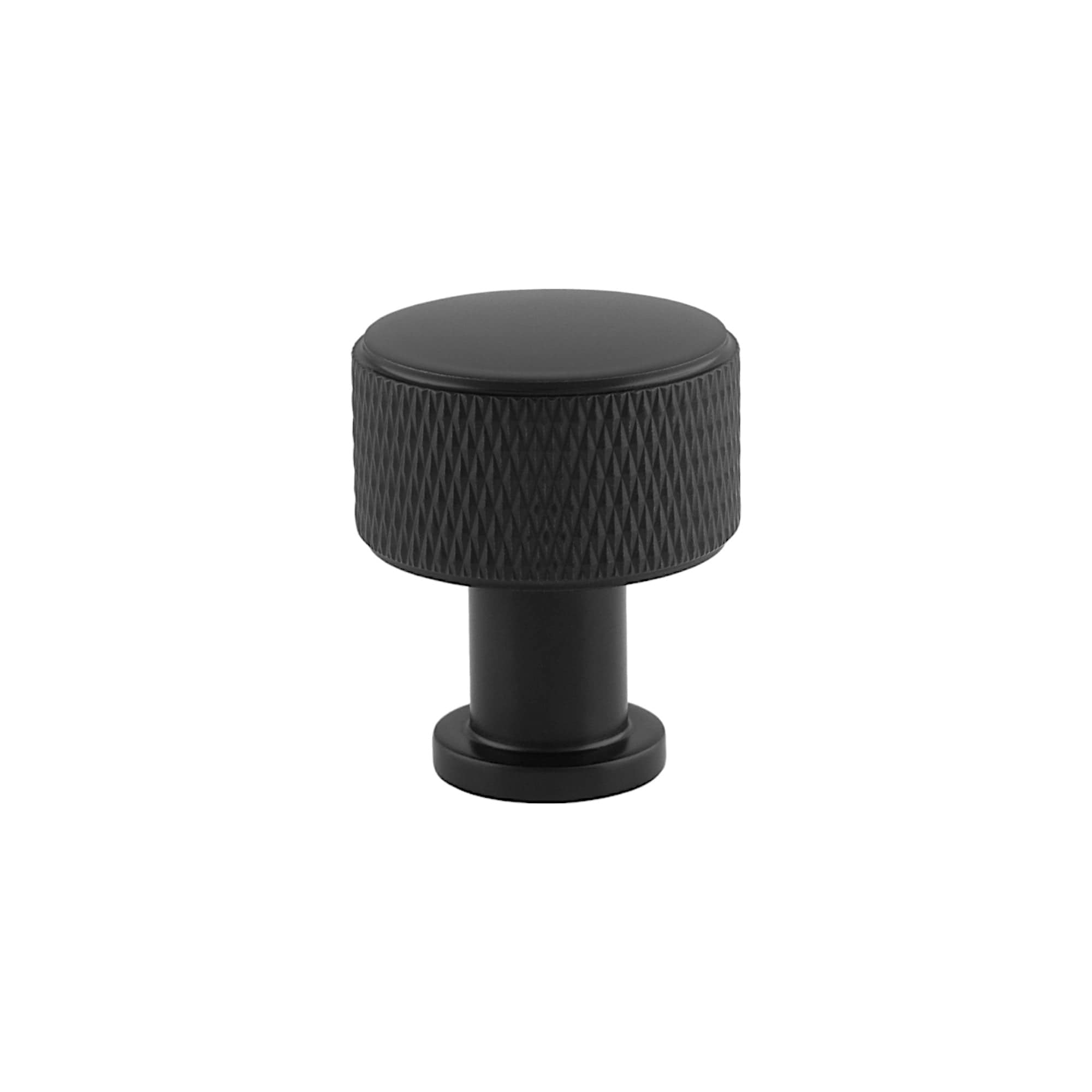 Lucia Knurled | Knop i Sort Ø 29 mm x D 34 mm Alexander & Wilks AW807K-29-BL FINICC