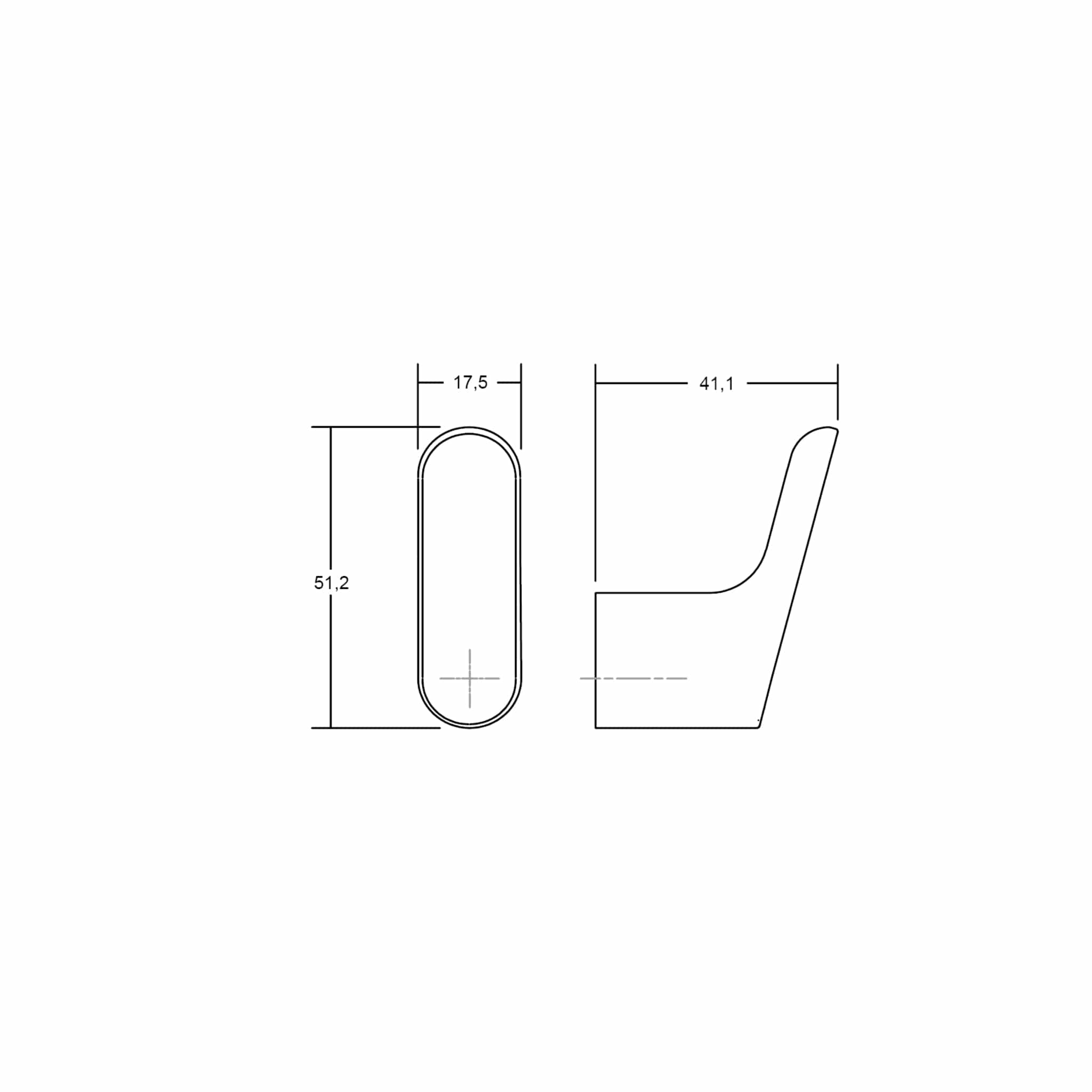 Luv | Knage i Mat Hvid H 51,2 mm x D 41,1 mm Viefe FINICC
