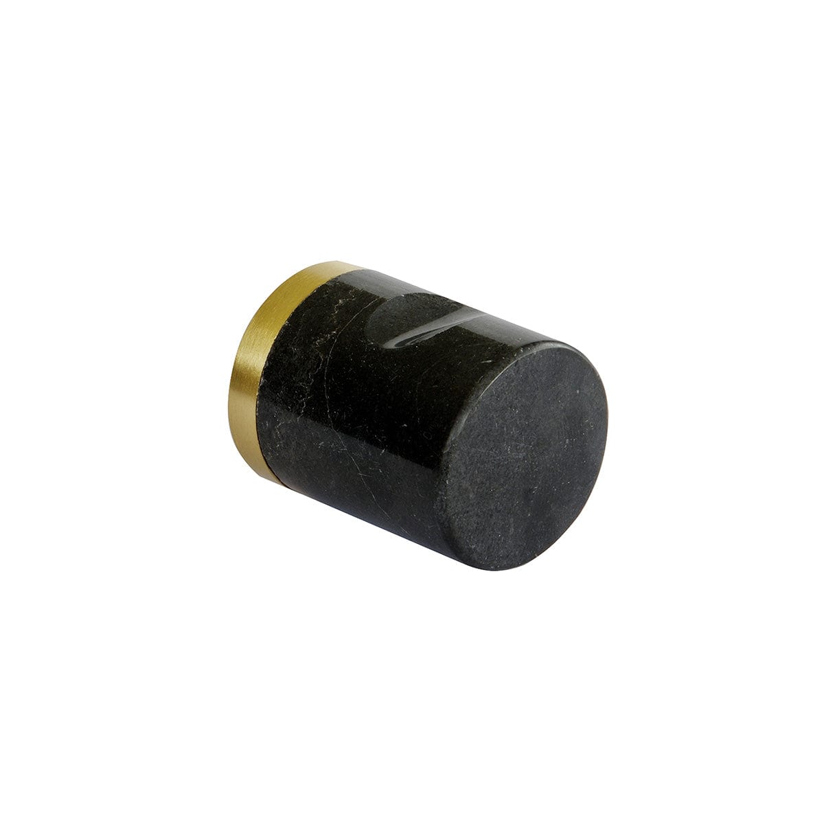 Marble | Knop/Knage i Sort Marmor/Messing Ø 25 mm x D 30 mm MOUD Home FINICC