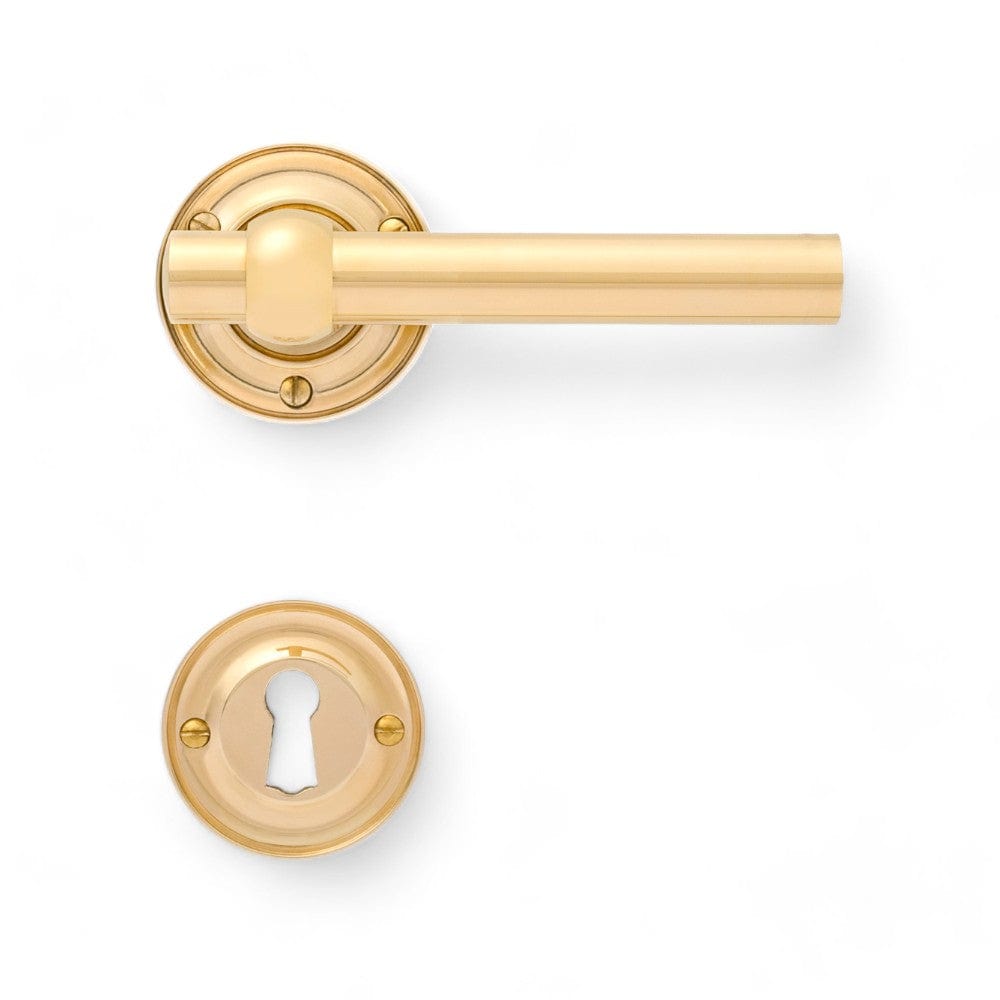 MIkkelborg | Dørhåndtag i Blank Messing uden Lak Et Al FINICC