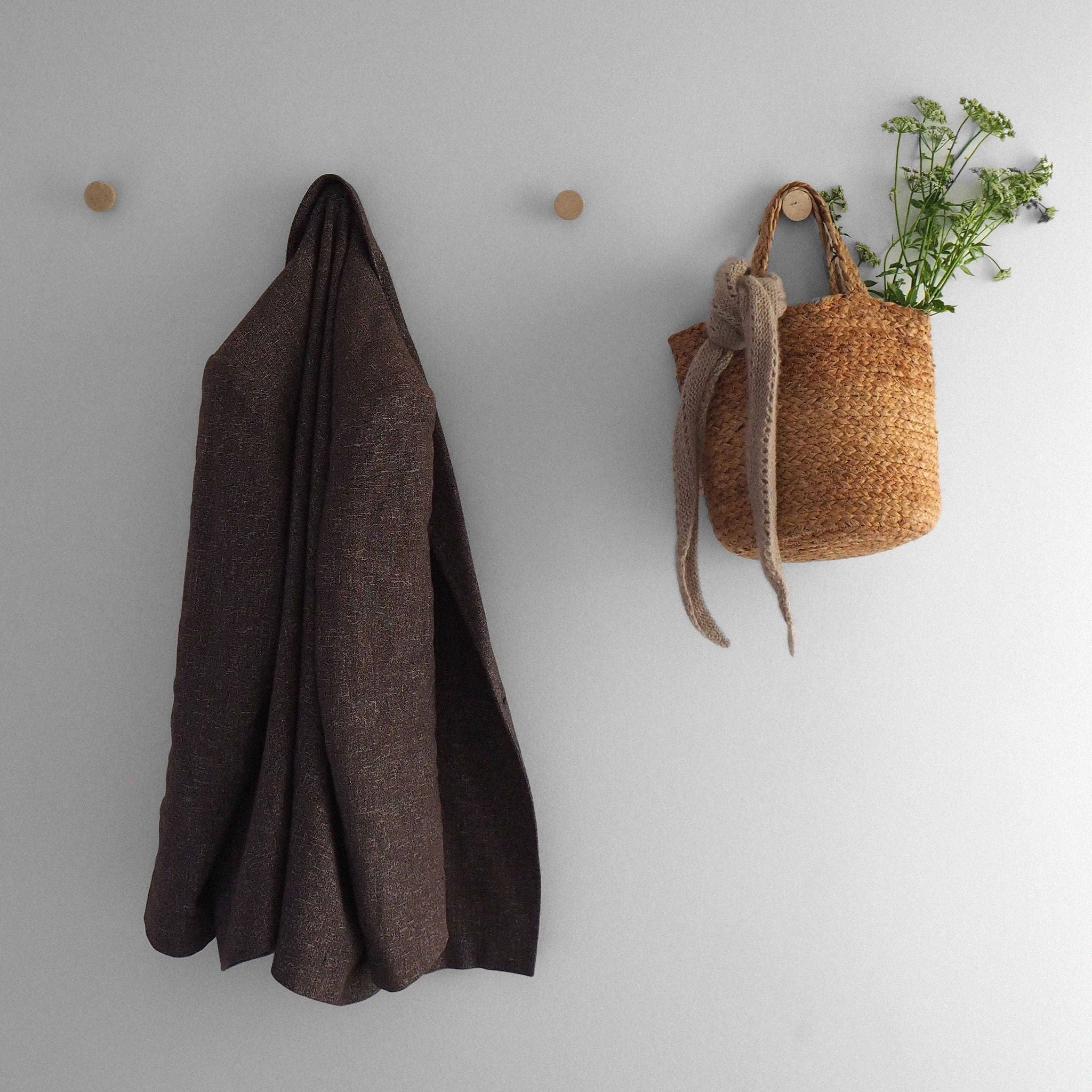 Musling | Knop/Knage i Travertin (natursten) Ø 33 mm x D 20 mm Wabi Sabi Nordic FINICC