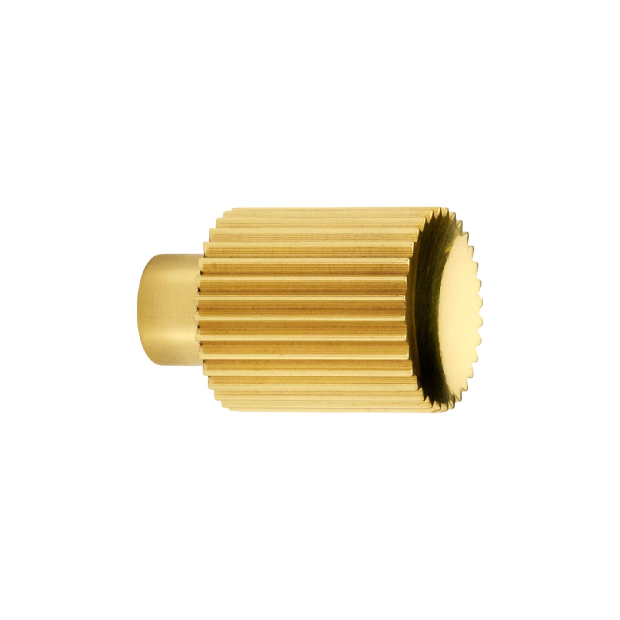 Norton | Knop i Blank Messing Med lak Ø 20 mm x D 30 mm Habo FINICC