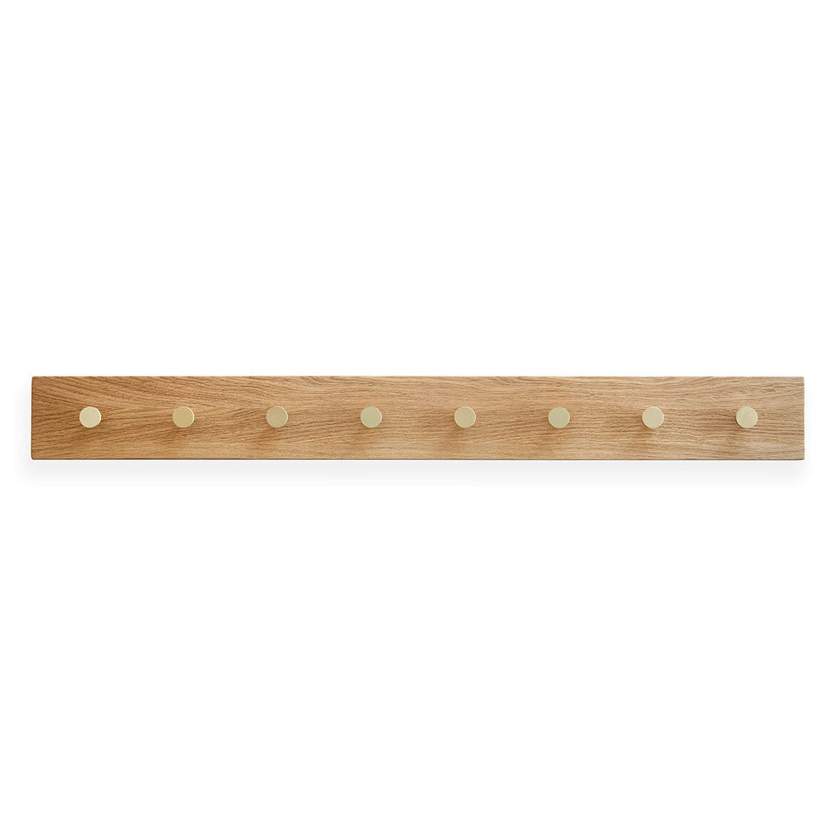 Oak Row | Knagerække i Eg/Messing L 100 cm x B 10 cm MOUD Home FINICC