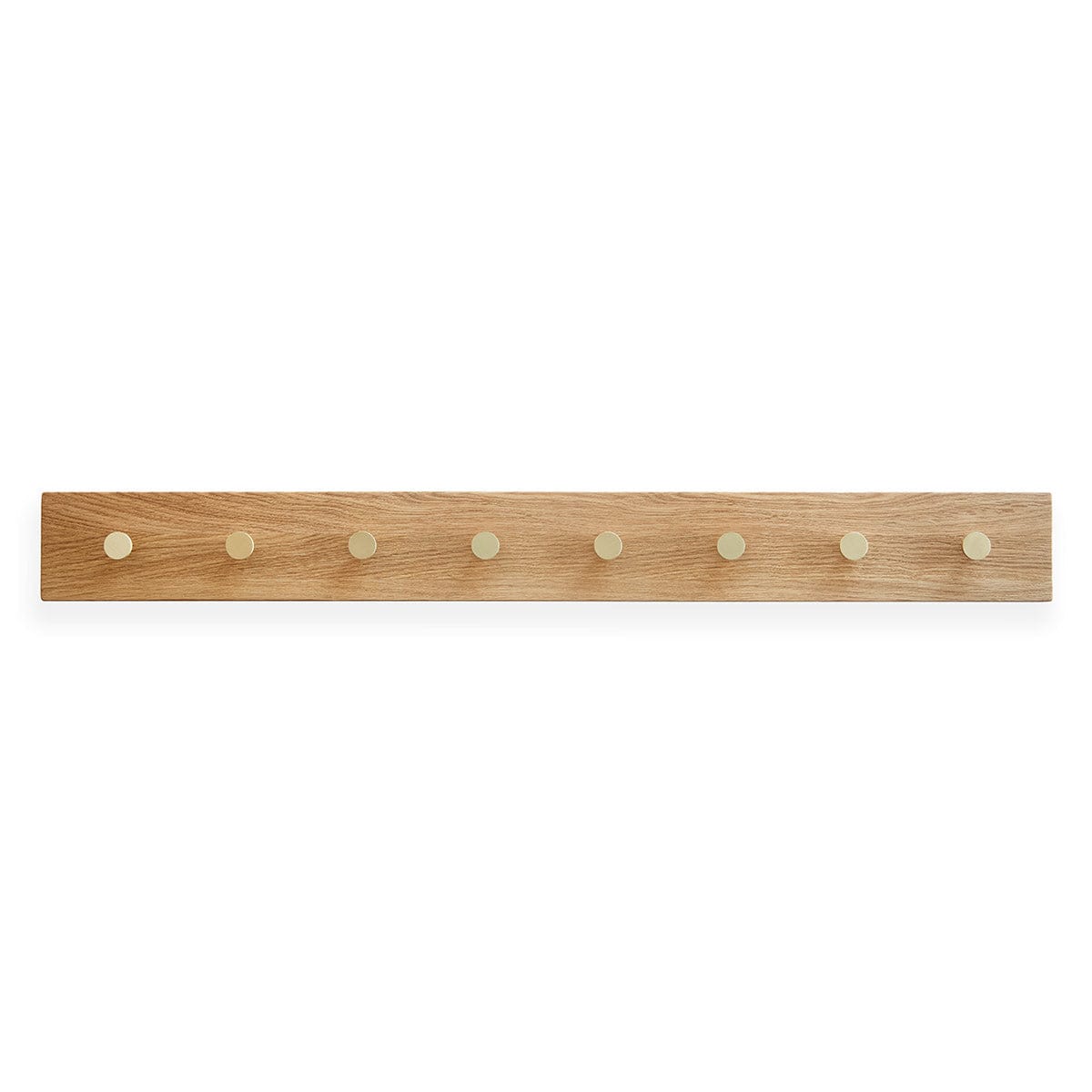 Oak Row | Knagerække i Eg/Messing L 100 cm x B 10 cm MOUD Home MH-210891 FINICC