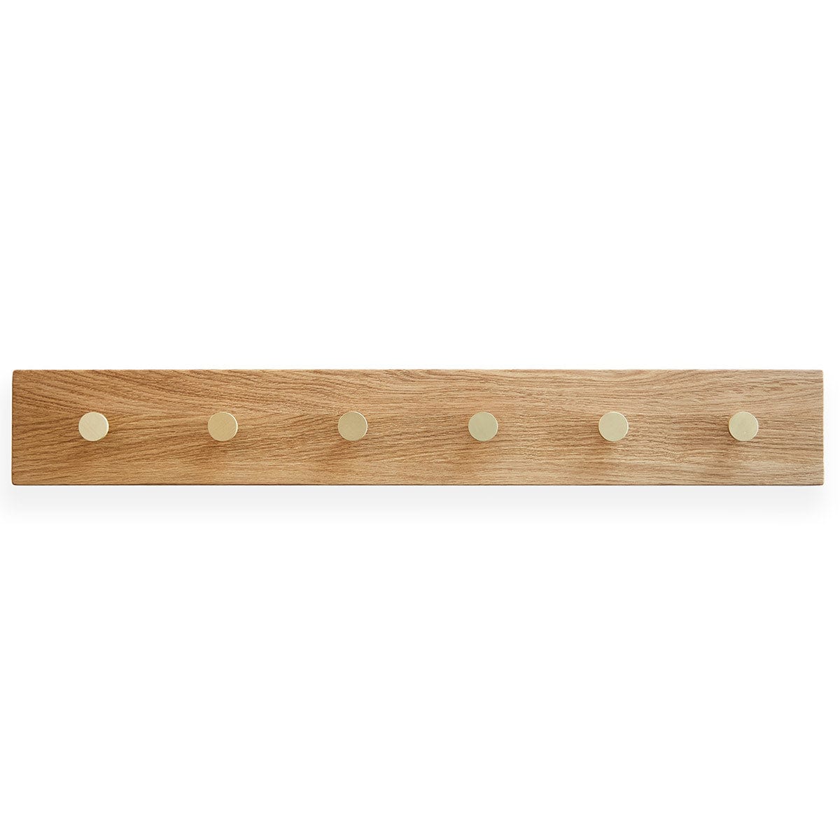 Oak Row | Knagerække i Eg/Messing L 70 cm x B 10 cm MOUD Home MH-210890 FINICC