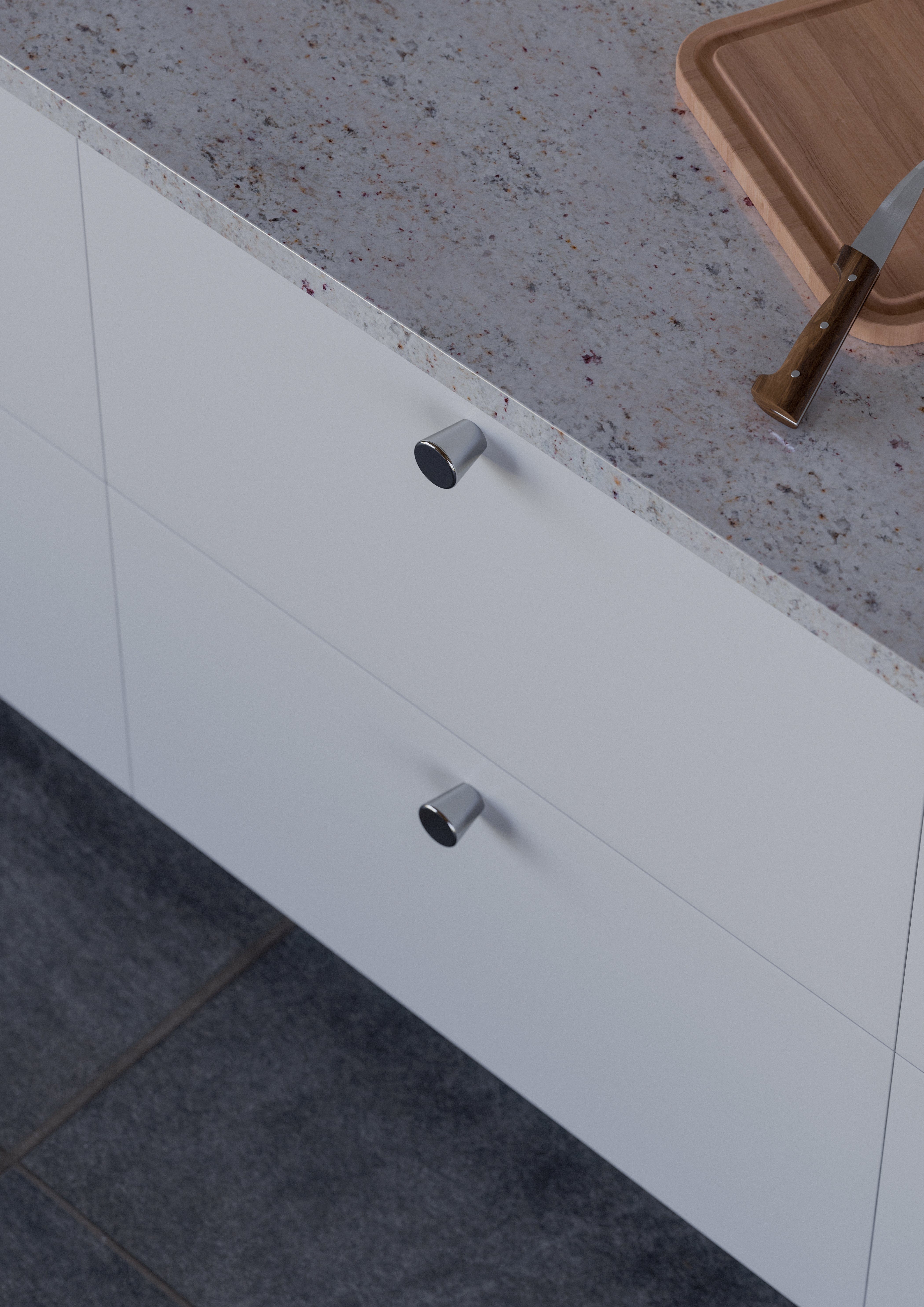 Padua | Knop i Børstet Messing Theofils FINICC