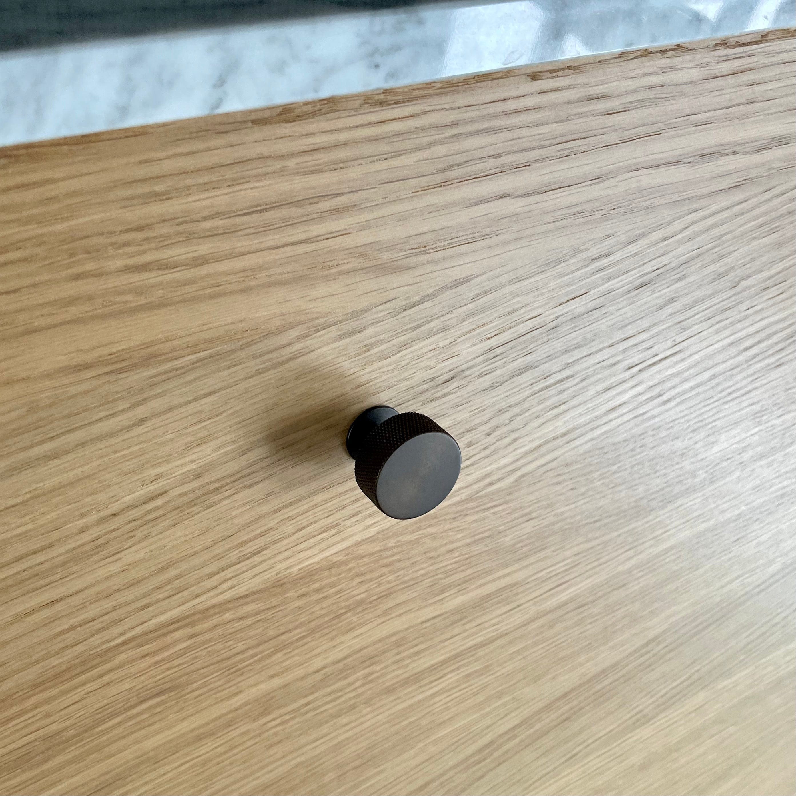 Polaris | Knop i Bruneret Messing uden Lak Ø 29 mm x D 26 mm I-REFINE FINICC