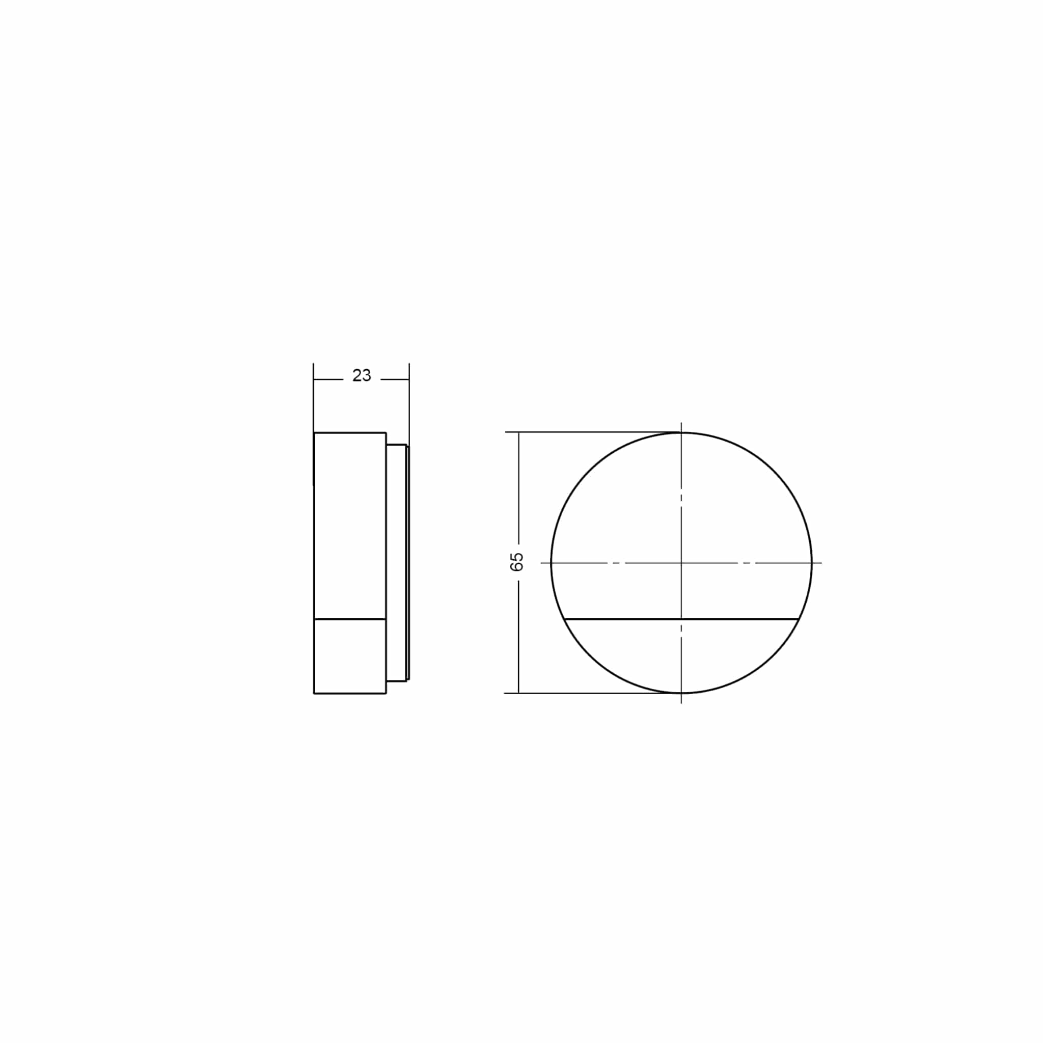 Puk | Dørstopper i Sort Lakeret Ø 23 mm x H 65 mm Viefe FINICC