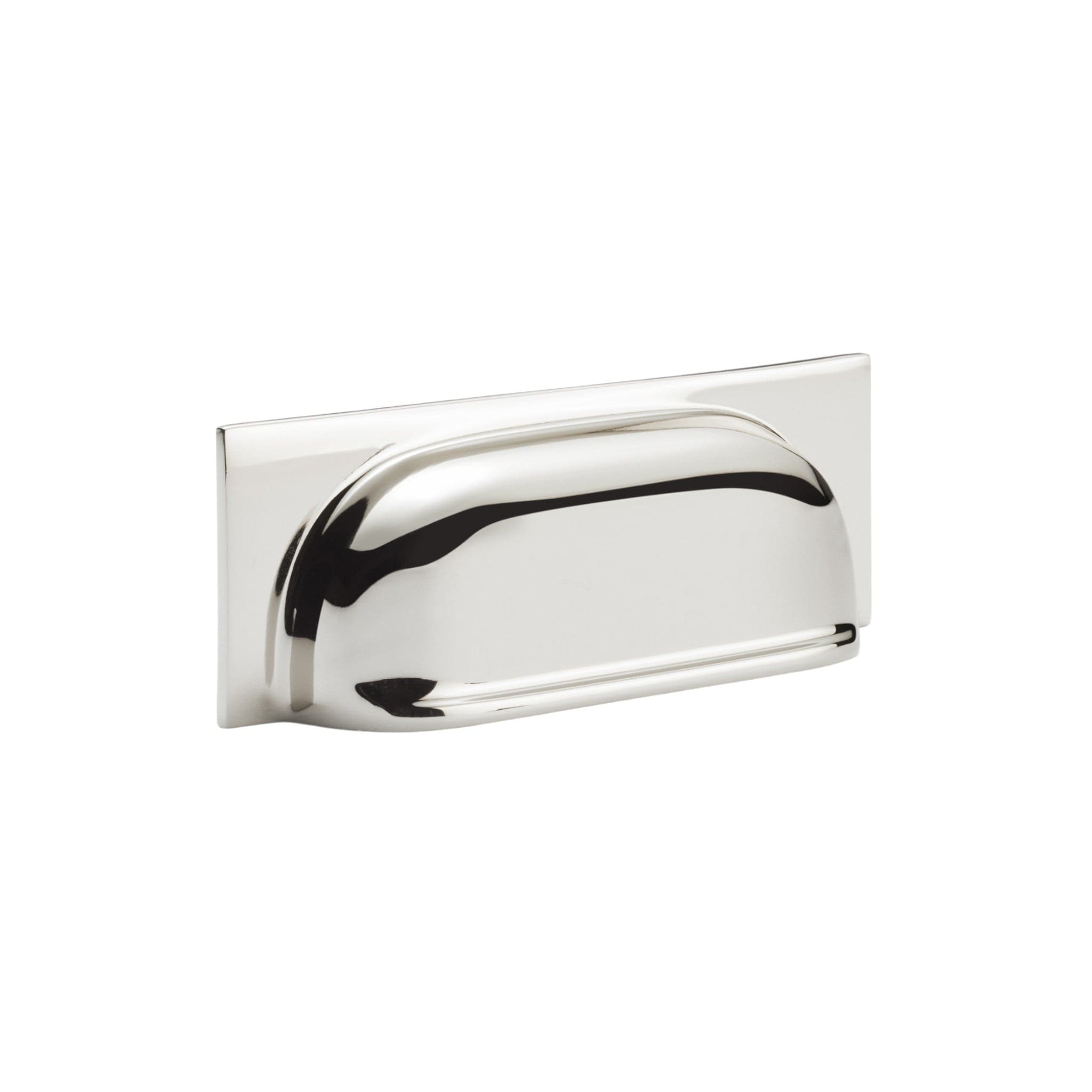 Quantock | Skålgreb i Blank Nikkel L 108 mm (C/C 96 mm) Alexander & Wilks AW905PNPVD FINICC