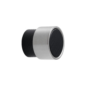 Radio | Knop i Sortbejdset Træ/Rustfrit Stål Finish