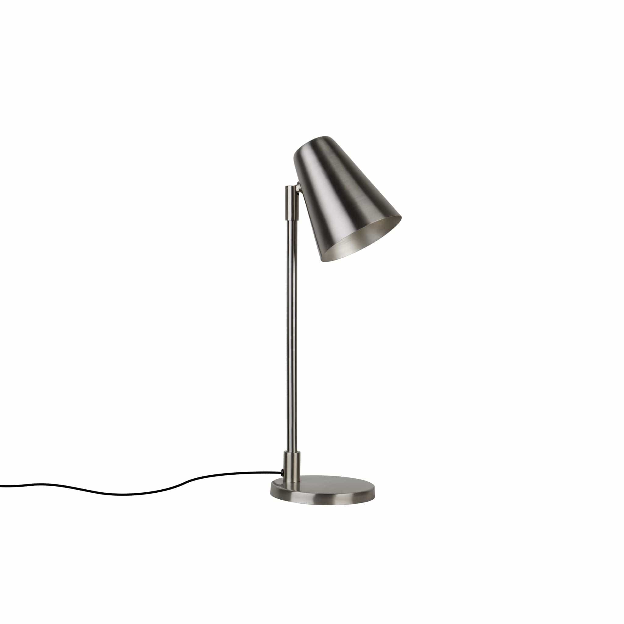 Ramo | Bordlampe i Mat Stål Ø 12 cm x H 45 cm H. Skjalm P. FINICC