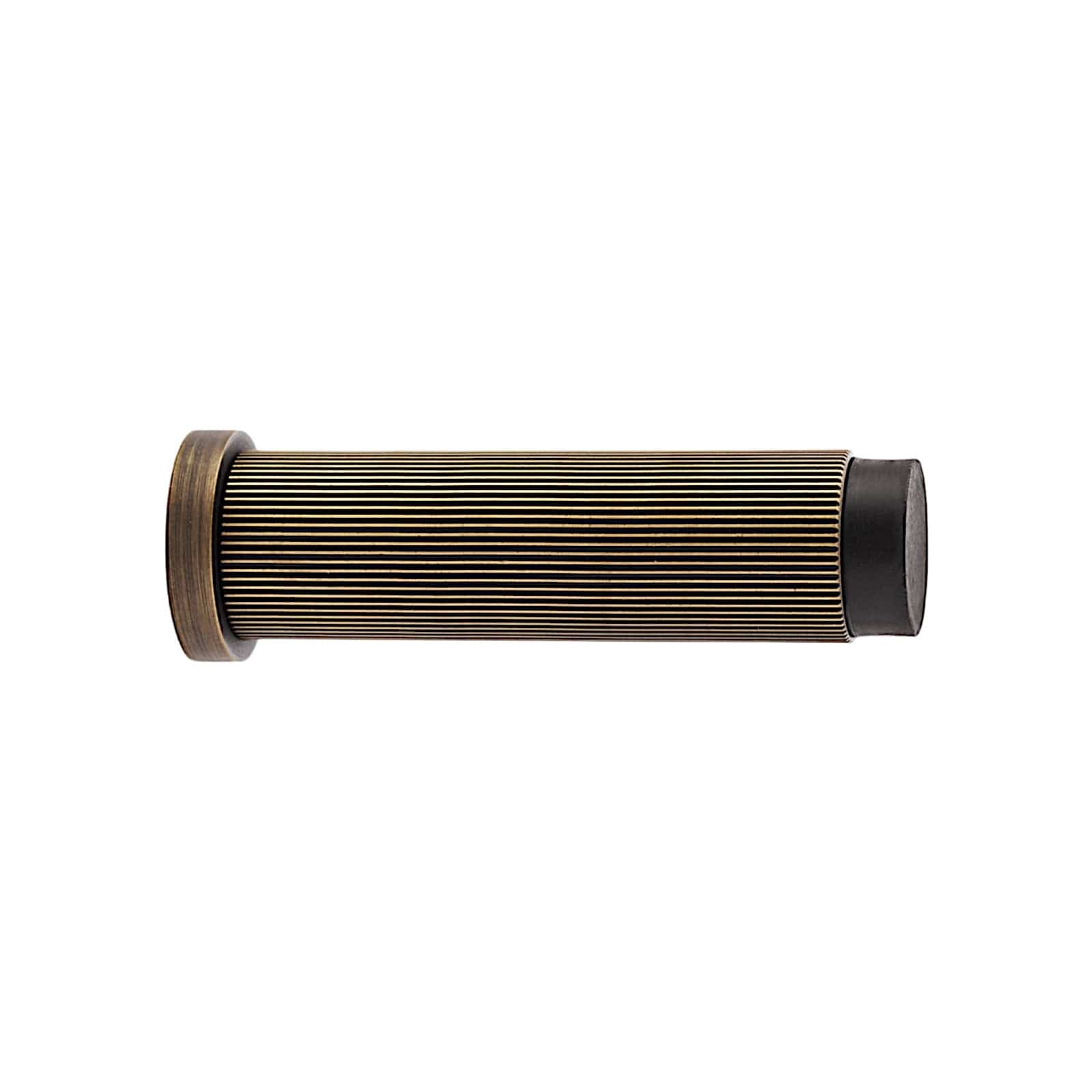 Reeded Wall | Dørstopper i Antik Messing Ø 20 mm x D 75 mm Alexander & Wilks AW602-75-AB FINICC