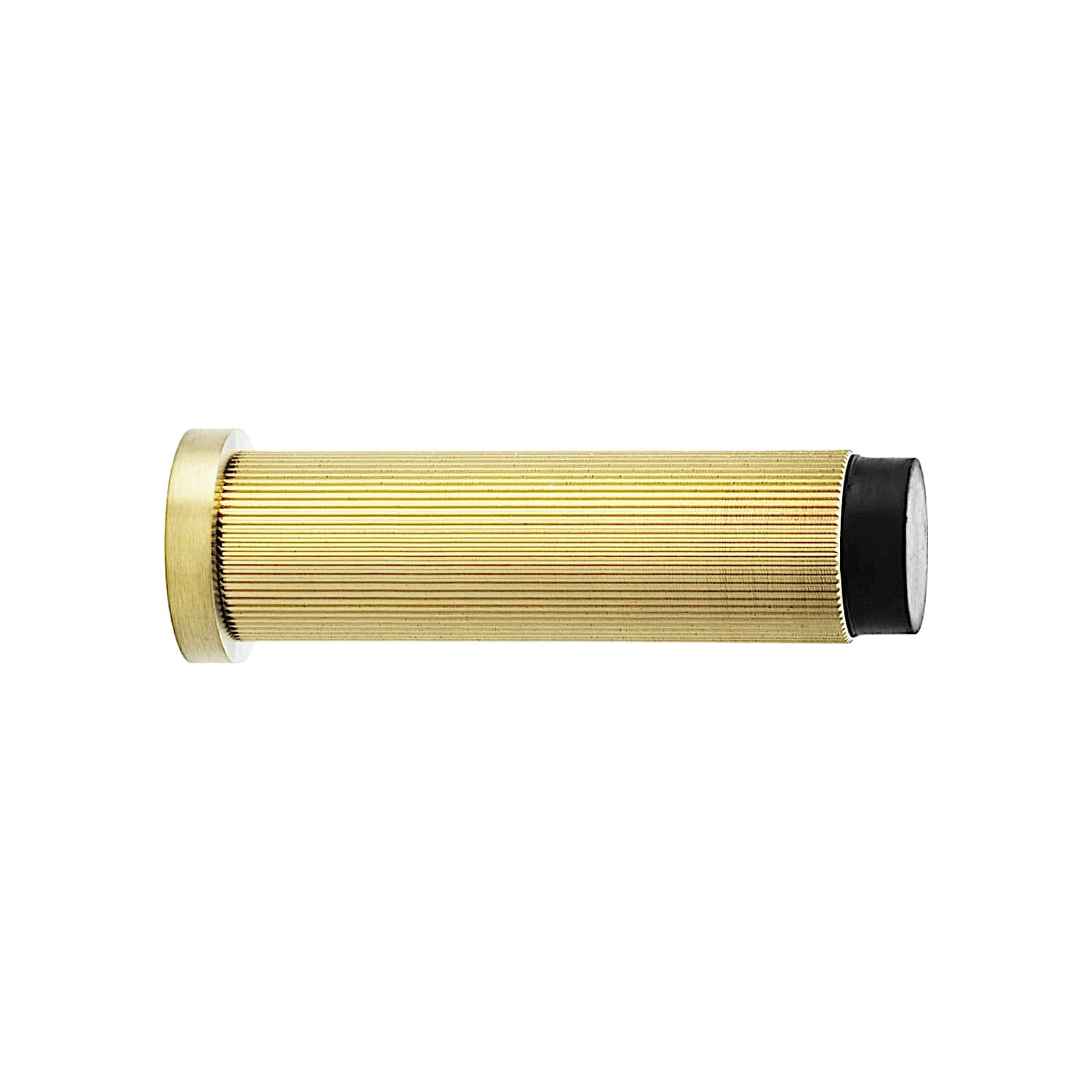 Reeded Wall | Dørstopper i Børstet Messing med Lak Ø 20 mm x D 75 mm Alexander & Wilks AW602-75-SBPVD FINICC