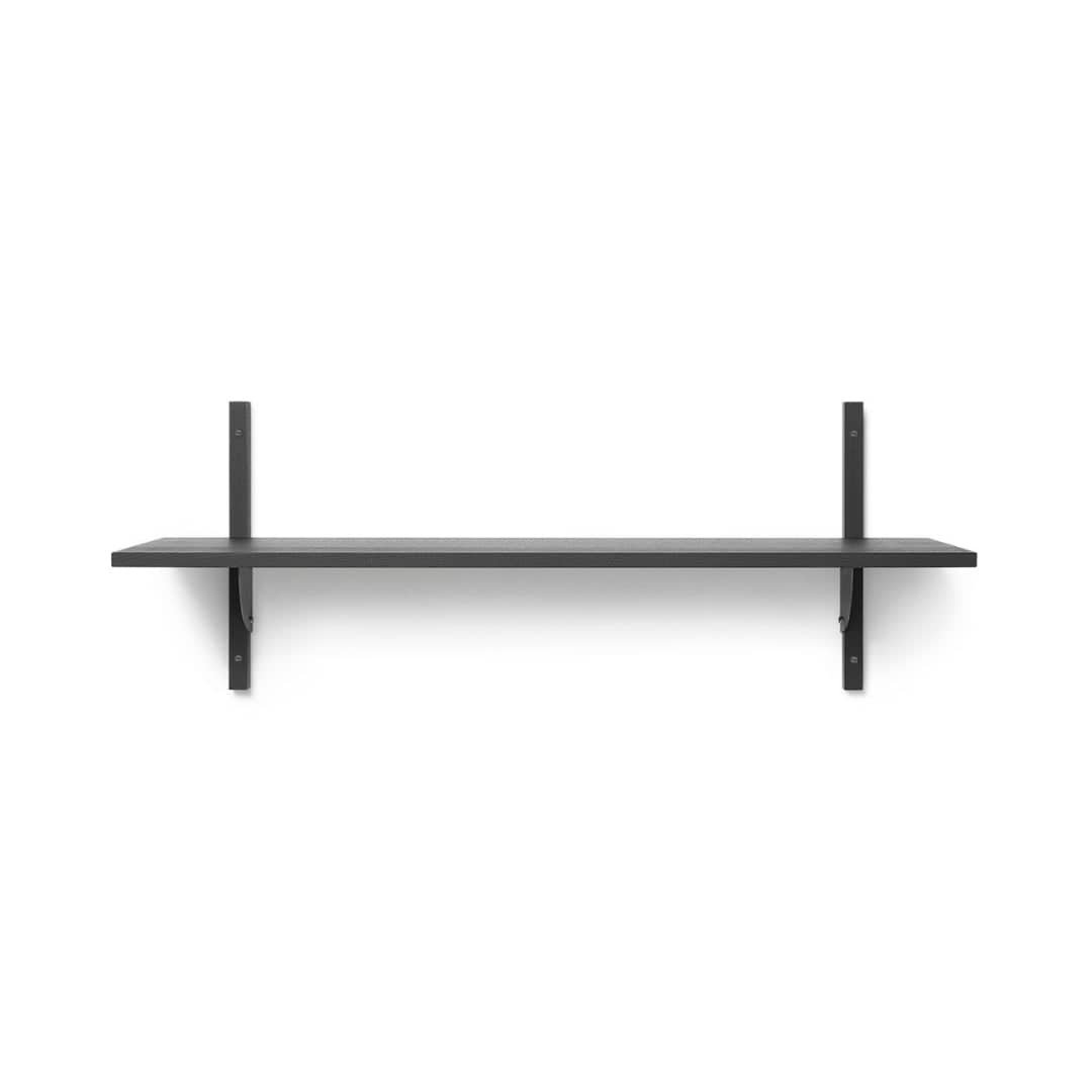 Sector Shelf Single/Wide - Black Ash/Black Brass ferm LIVING FL-1103462858 FINICC