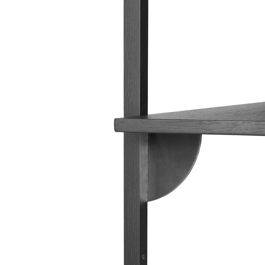 Sector Shelf Tripple/Narrow - Black Ash/Bl Brass ferm LIVING FL-1103402858 FINICC