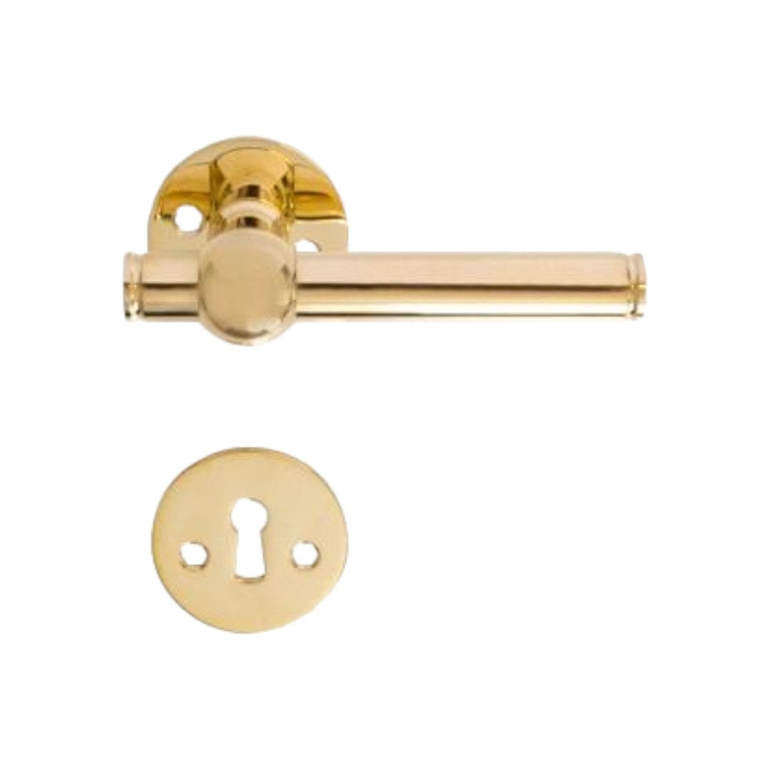 Skodsborg 116 | Dørhåndtag i Blank Messing uden Lak (lille model) Et Al KC-238016 FINICC