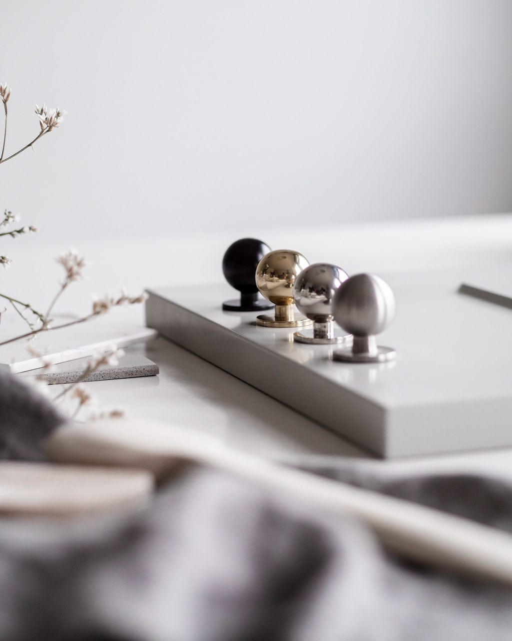 Solliden | Knop i Blank Messing uden Lak Et Al FINICC