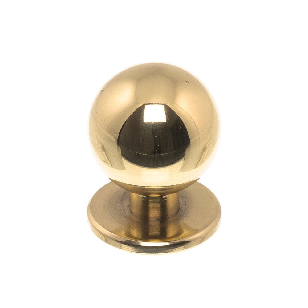 Solliden | Knop i Blank Messing uden Lak Ø 20 mm x D 27 mm Et Al FINICC