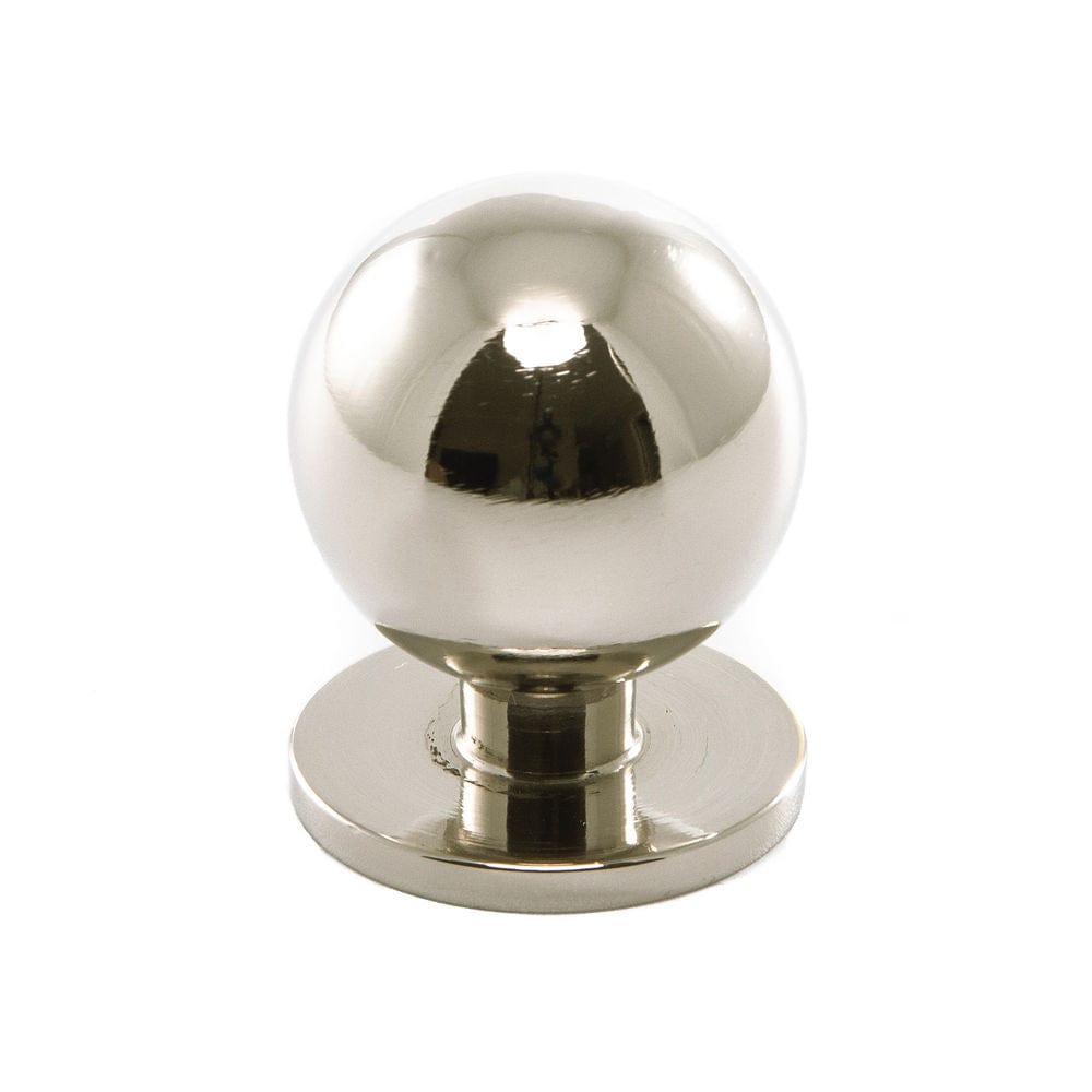 Solliden | Knop i Blank Nikkel Ø 25 mm x D 31 mm Et Al FINICC