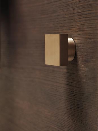 Square - Large | Knage i Mat Messing Uden lak L 45 mm x D 30 mm ferm LIVING FL-1104269753 FINICC