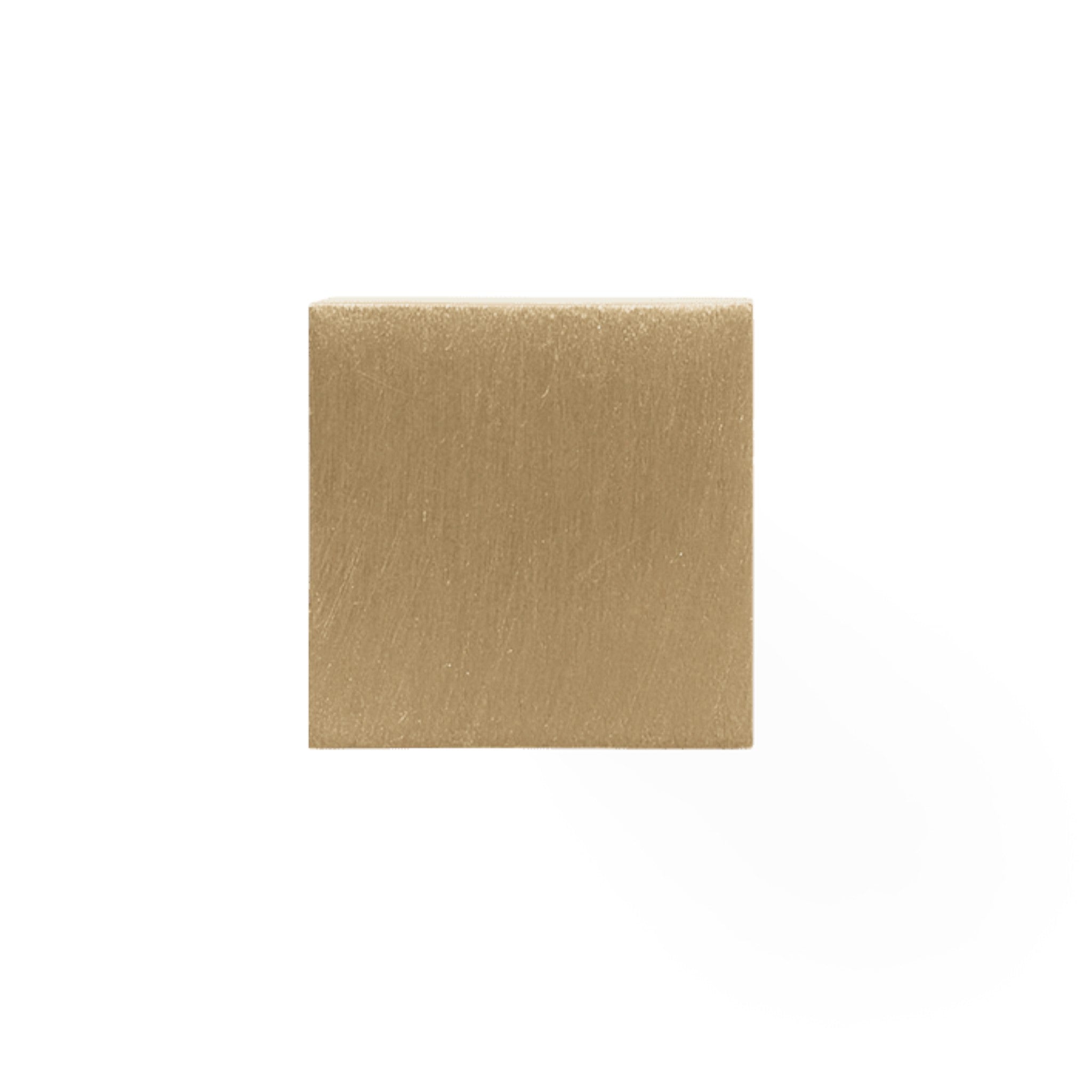 Square - Small | Knage i Mat Messing Uden lak L 3,7 mm x D 2,5 mm Ferm Living FL-1104269755 FINICC