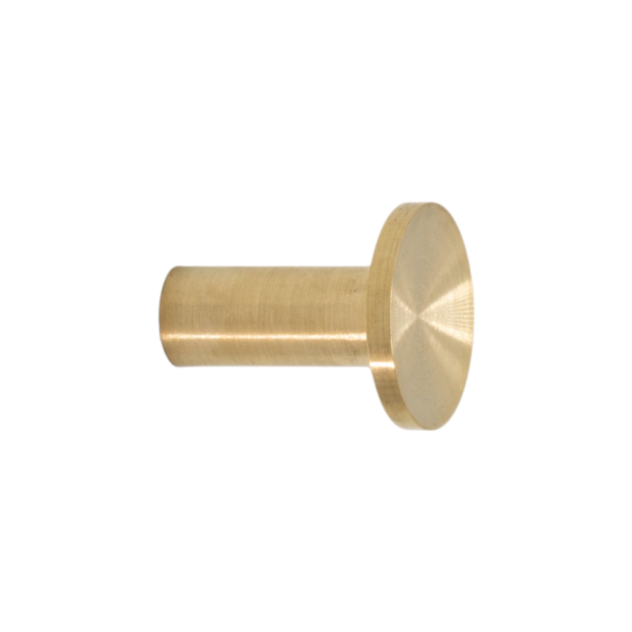 Sture | Knage i Børstet Messing uden Lak Ø 18 mm x D 22 mm Beslag Design 339375-21 FINICC