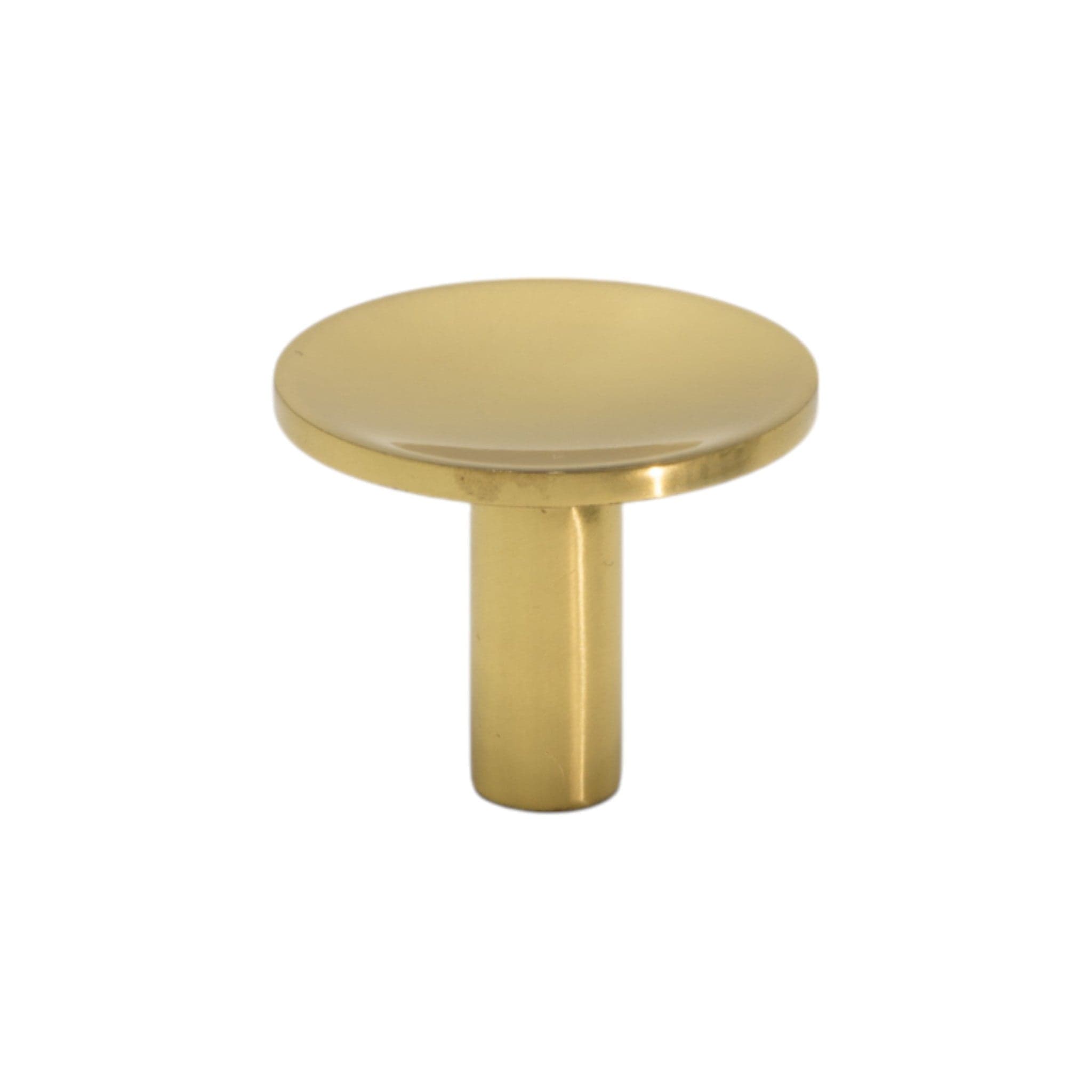 Sture | Knop i Blank Messing med Lak Ø 28 mm x D 28 mm Beslag Design 339381-11 FINICC