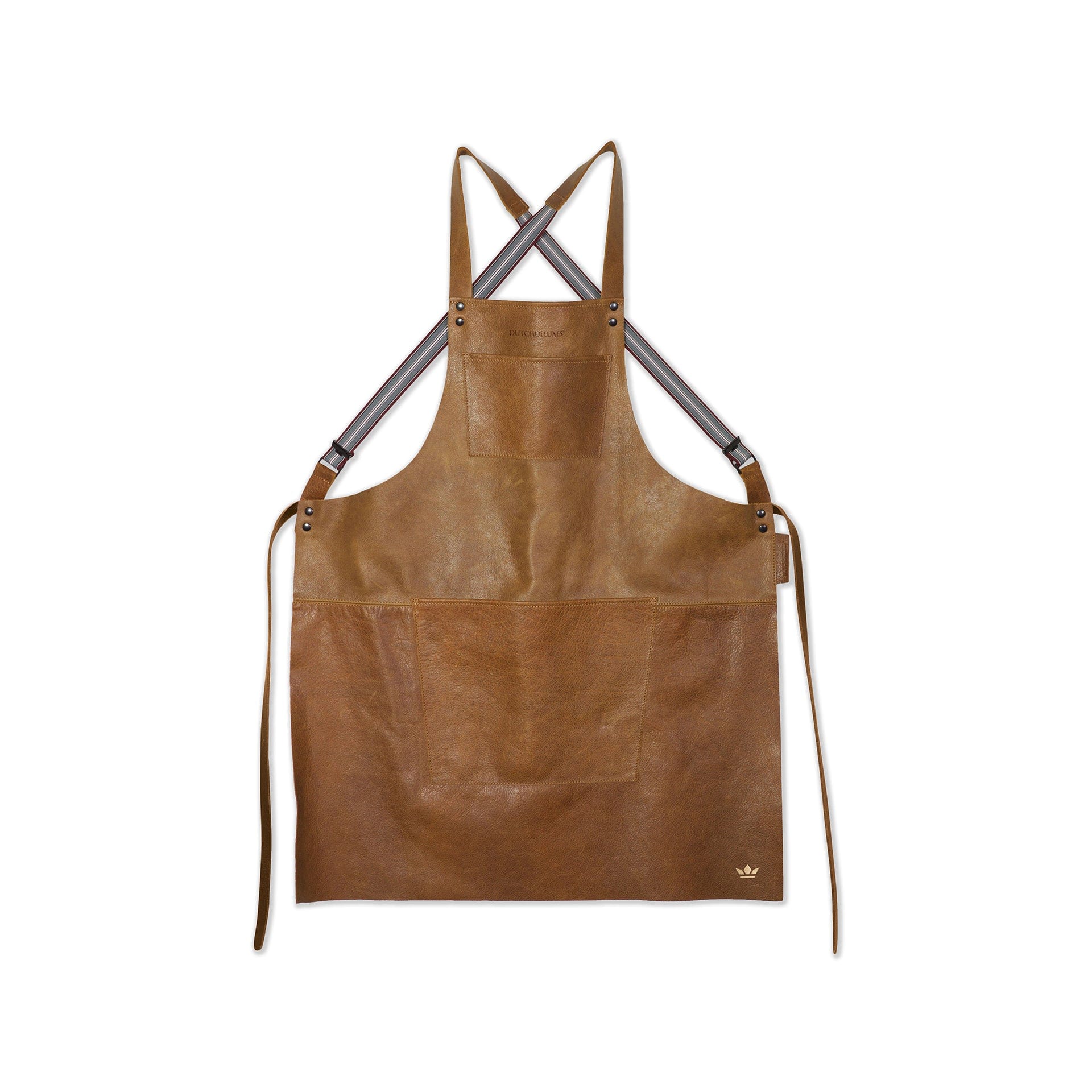 Suspender | Forklæde i Vintage Cognac Full Grain læder Dutchdeluxes DD-DDLP-SSL-VC FINICC