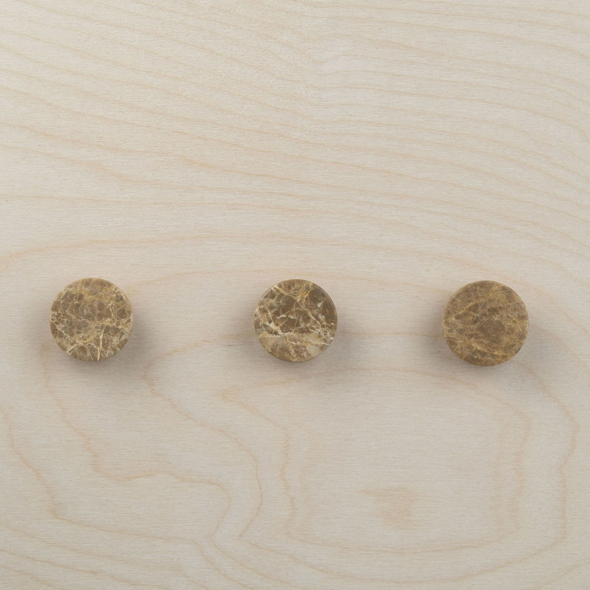 Terra | Knop/Knage i Marmor Ø 33 mm x D 30 mm Wabi Sabi Nordic FINICC