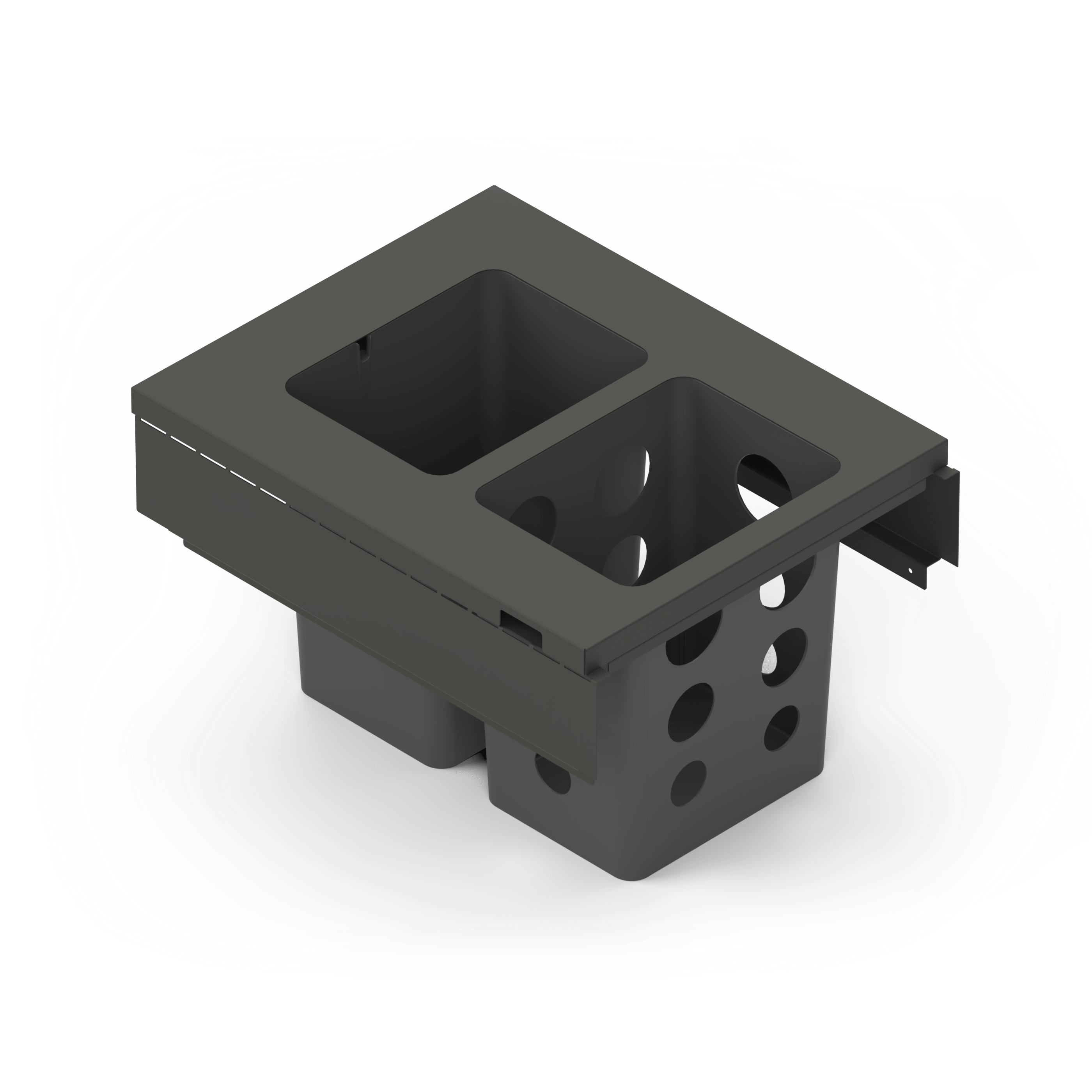 Toledo | Topramme til affaldssystem 40x45 Antracit Grå Theofils TF-630017 FINICC
