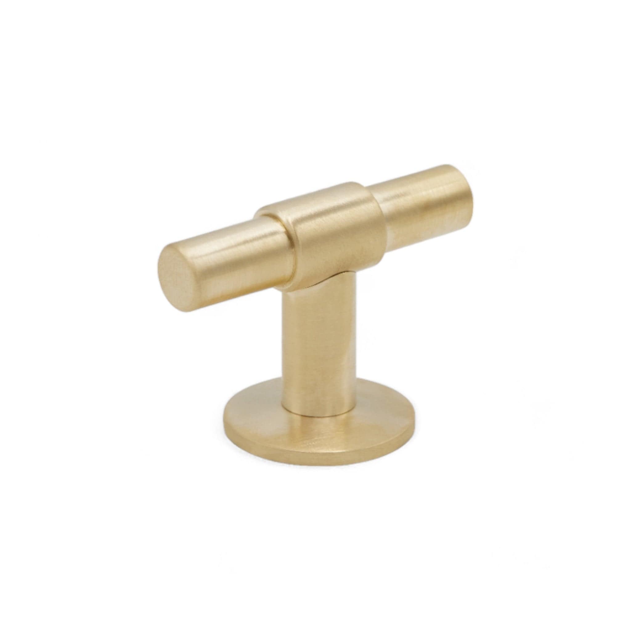 Uniform T | Greb i Børstet Messing uden Lak L 50 mm x D 36 mm Beslag Design 343297-11 FINICC