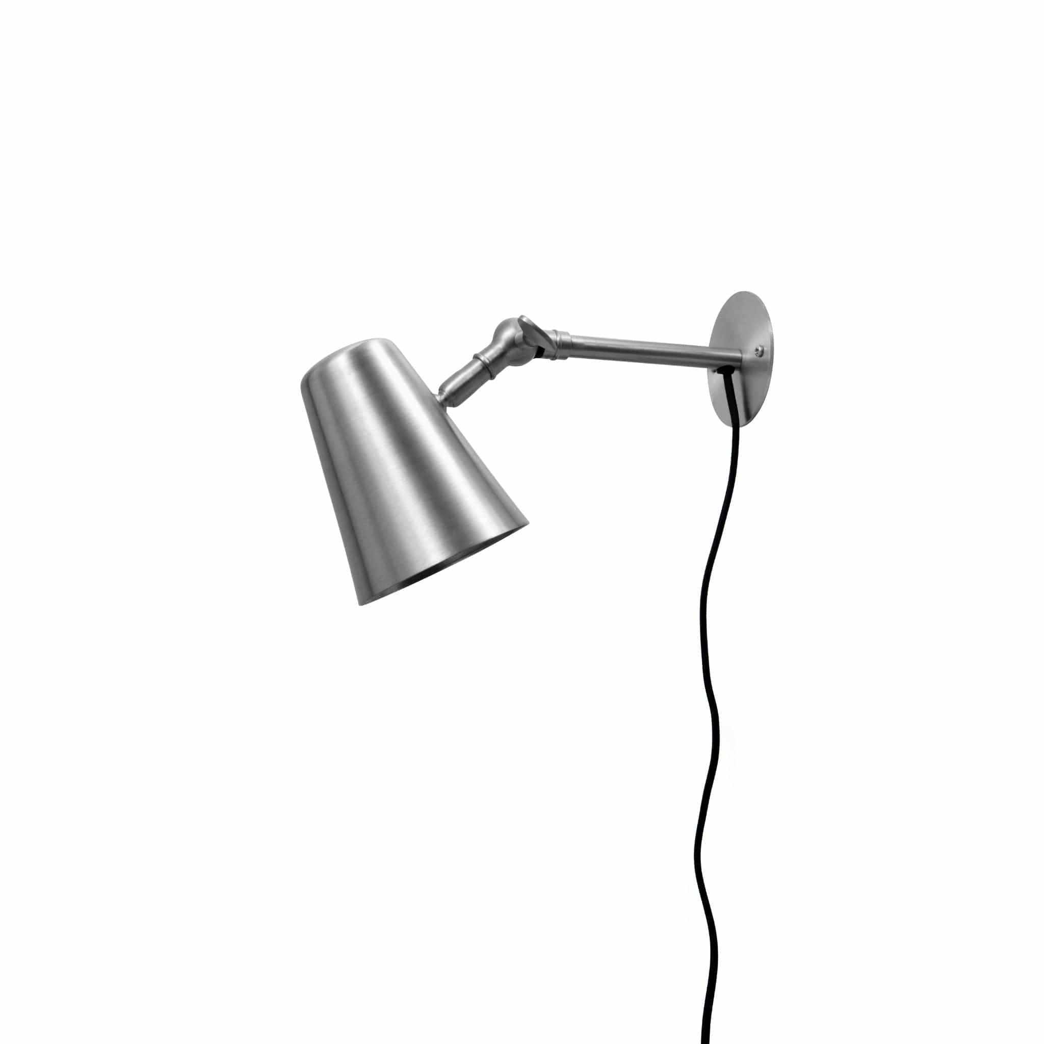 Vala Flex | Væglampe i Børstet Rustfrit Stål Ø 11 cm x D 30 cm H. Skjalm P. FINICC