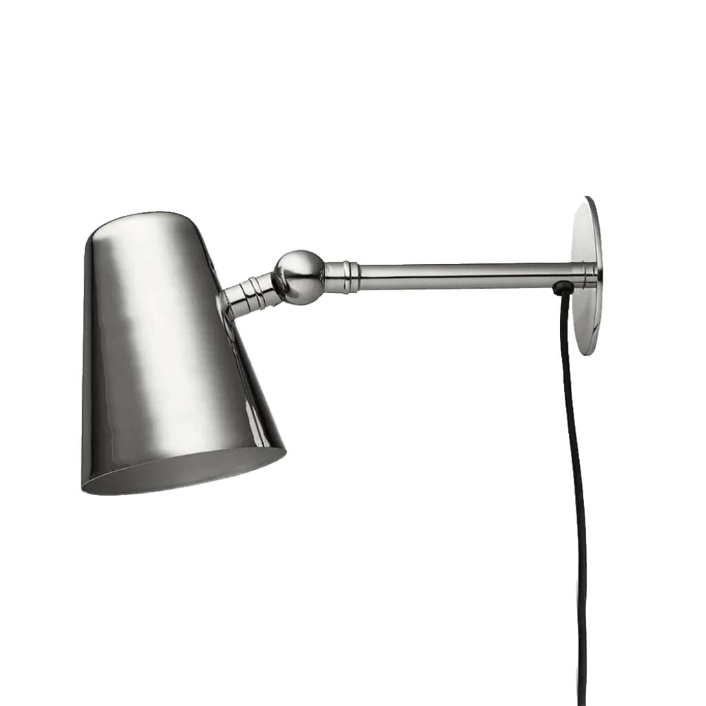 Vala Original | Væglampe i Børstet Rustfrit Stål Ø 11 cm x D 30 cm H. Skjalm P. FINICC