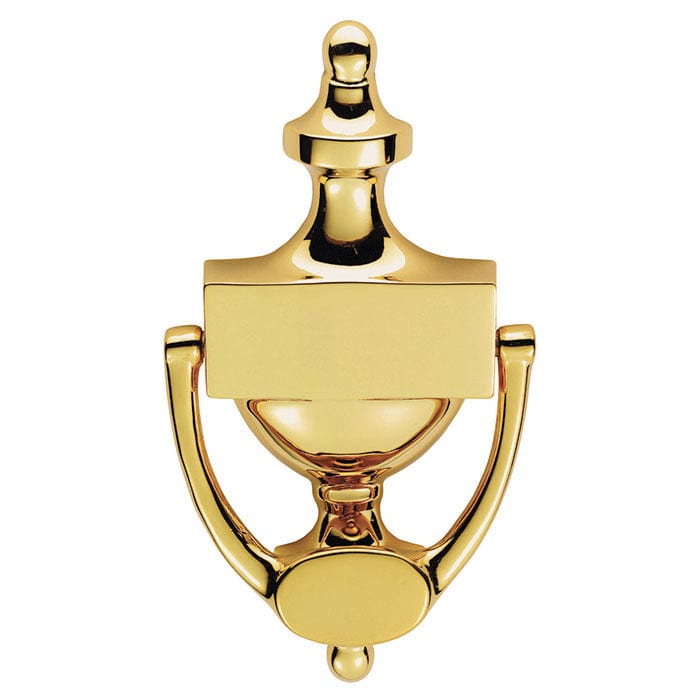 Victoria 196 | Dørhammer i Blank Messing (PVD) L 196 mm (C/C 126 mm) Carlisle Brass M38BPVD FINICC