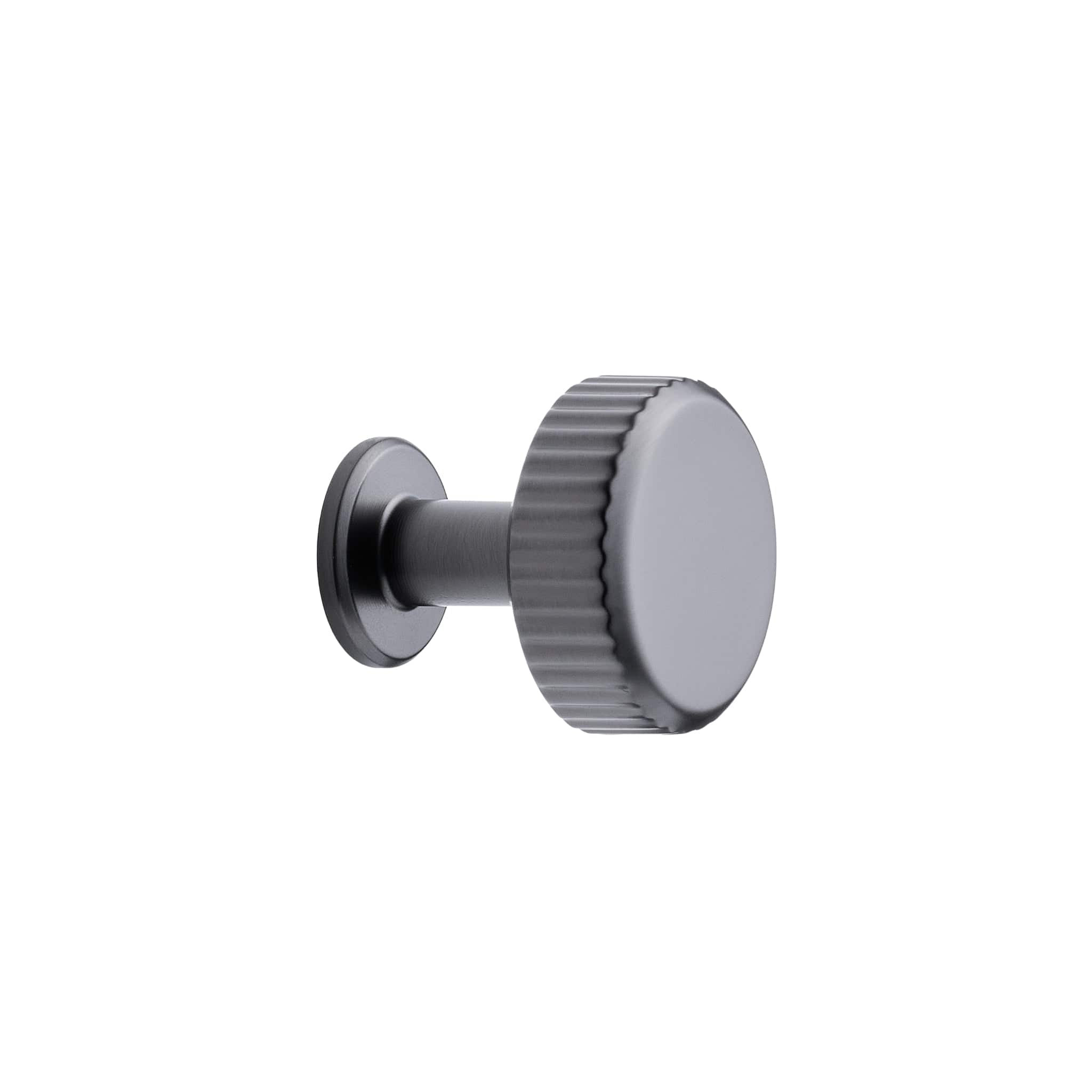 Villa Round | Knop i Mat Grå Ø 30 mm x D 20 mm Furnipart FINICC