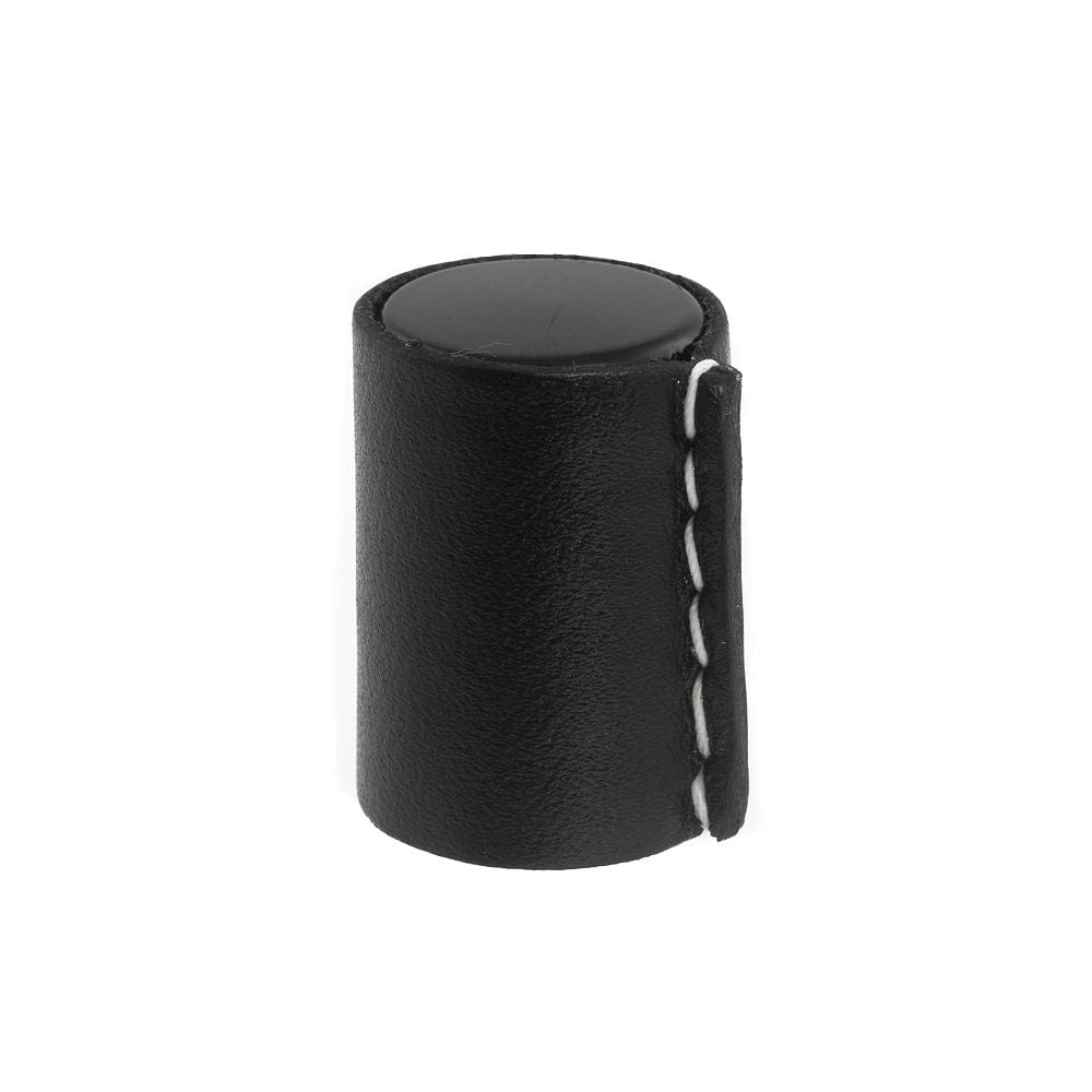 Wrap | Knop i Sort med Sort Læder Ø 22 mm x D 28 mm Et Al FINICC