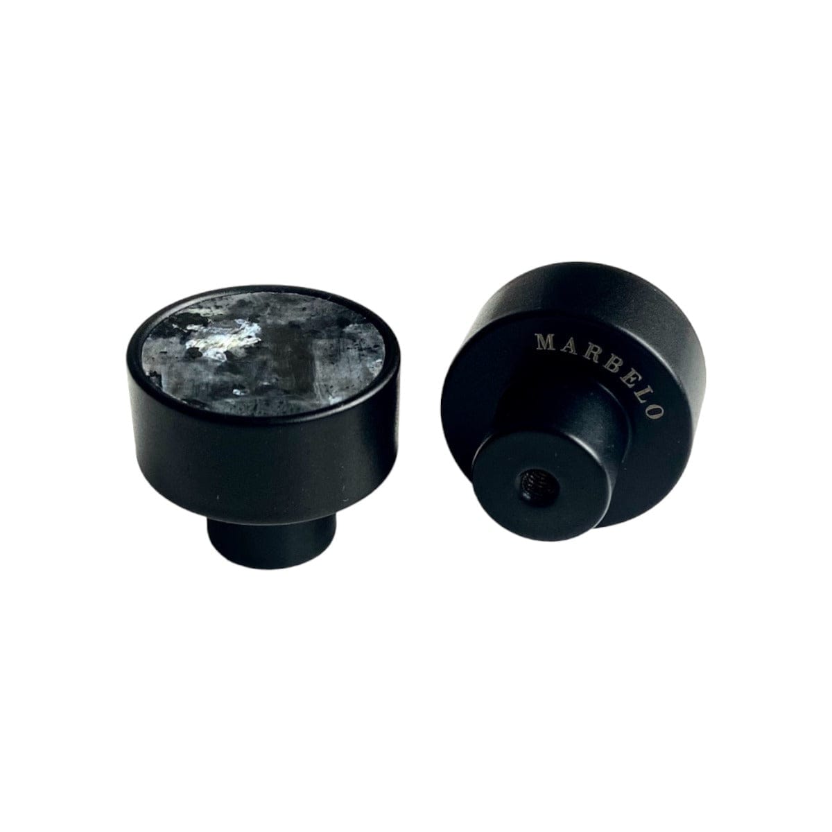 Zenith | Knop/Knage i Sort og Sort Marmor Ø 30 mm x D 25 mm MARBELO MB-11-M FINICC