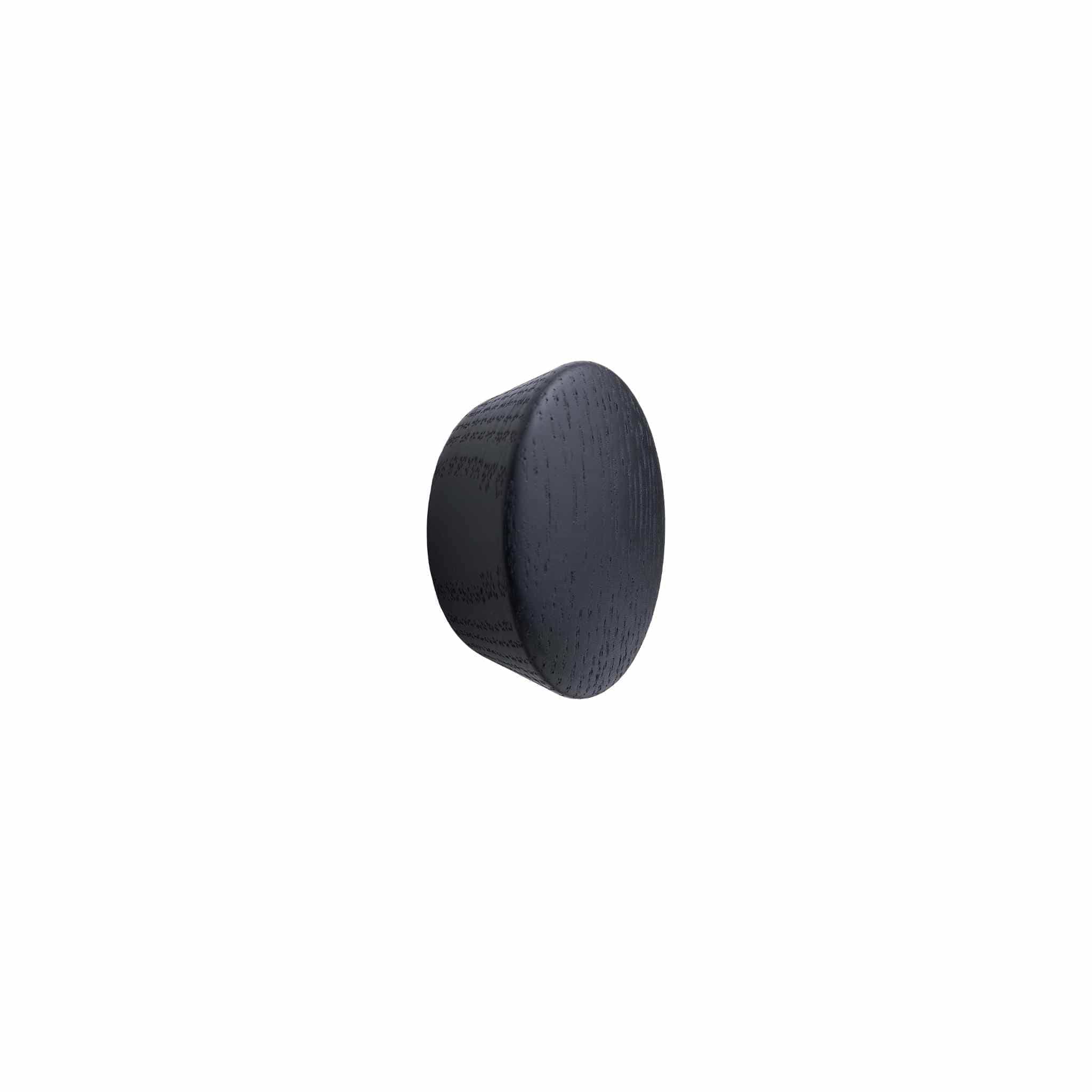 Beret | Knop i Sortbejdset Ask Ø 45 mm x D 21 mm Furnipart FP-102890045-992 FINICC