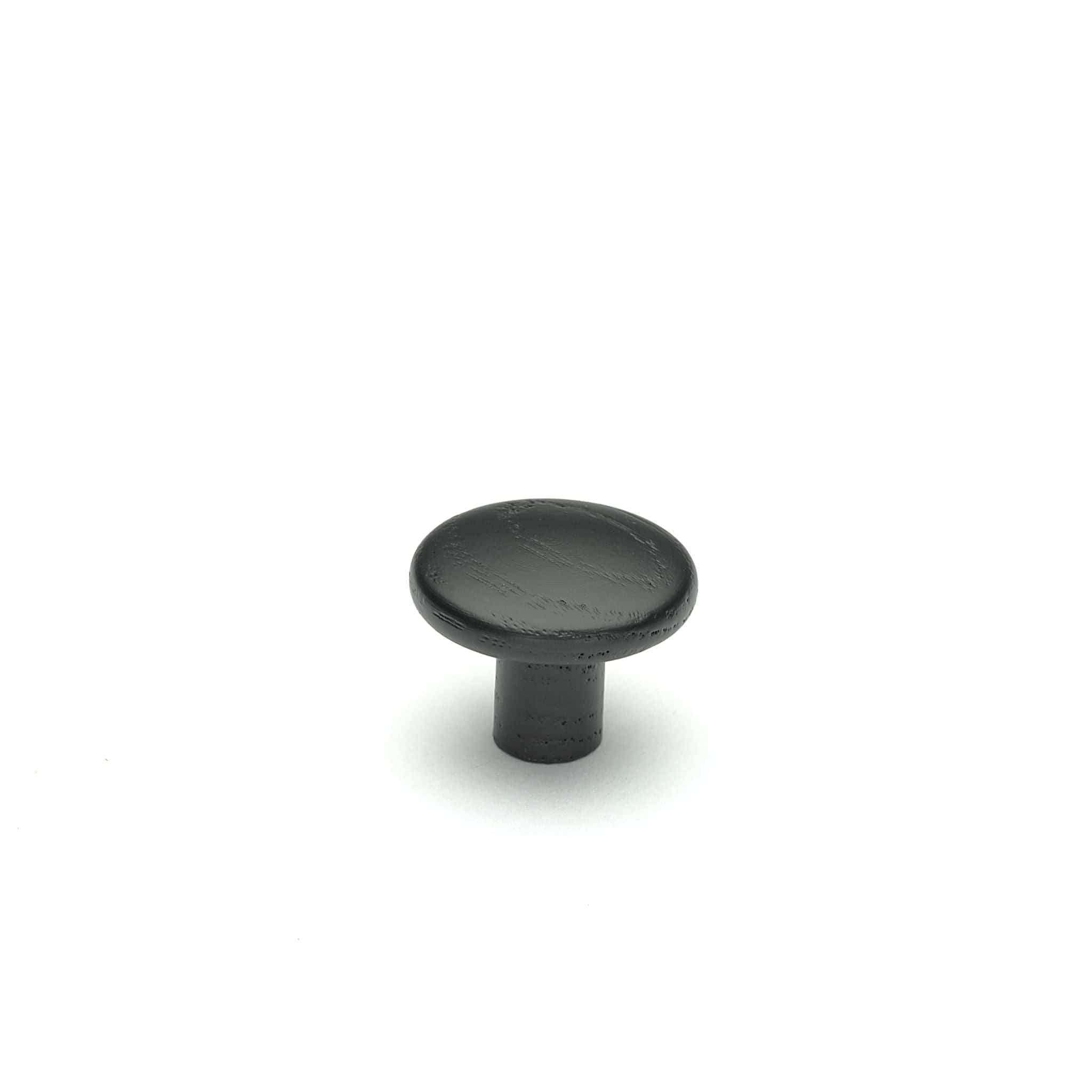 Brutus | Møbelknop eller Knage i Sortbejdset Træ Ø 32 mm x D 25 mm Vonsild VS-106220032-994 FINICC