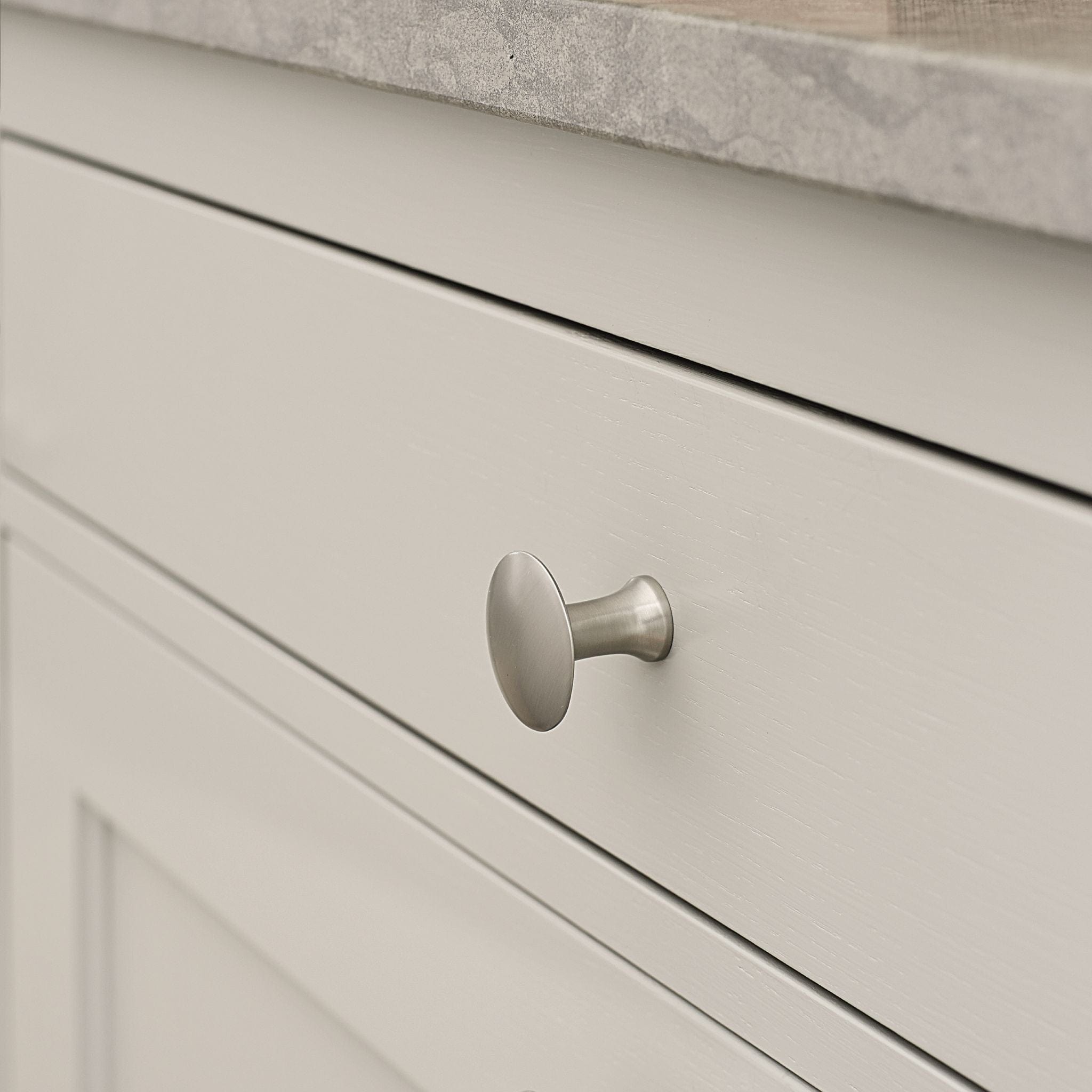 Castle | Knop i Rustfrit Stål Finish Ø 37,8 mm Furnipart FINICC