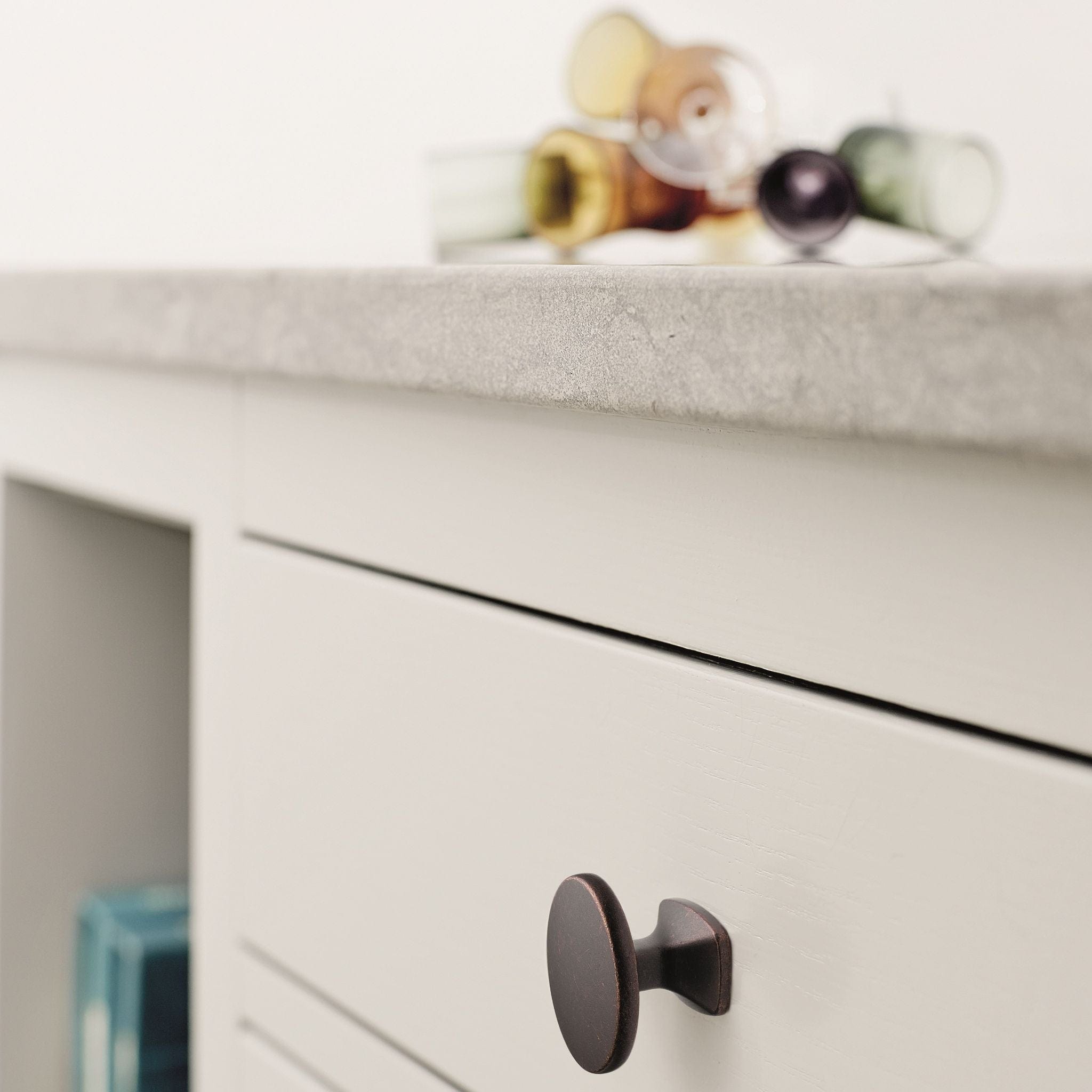 Classic | Knop i Antik Brun Ø 34 mm Furnipart FINICC