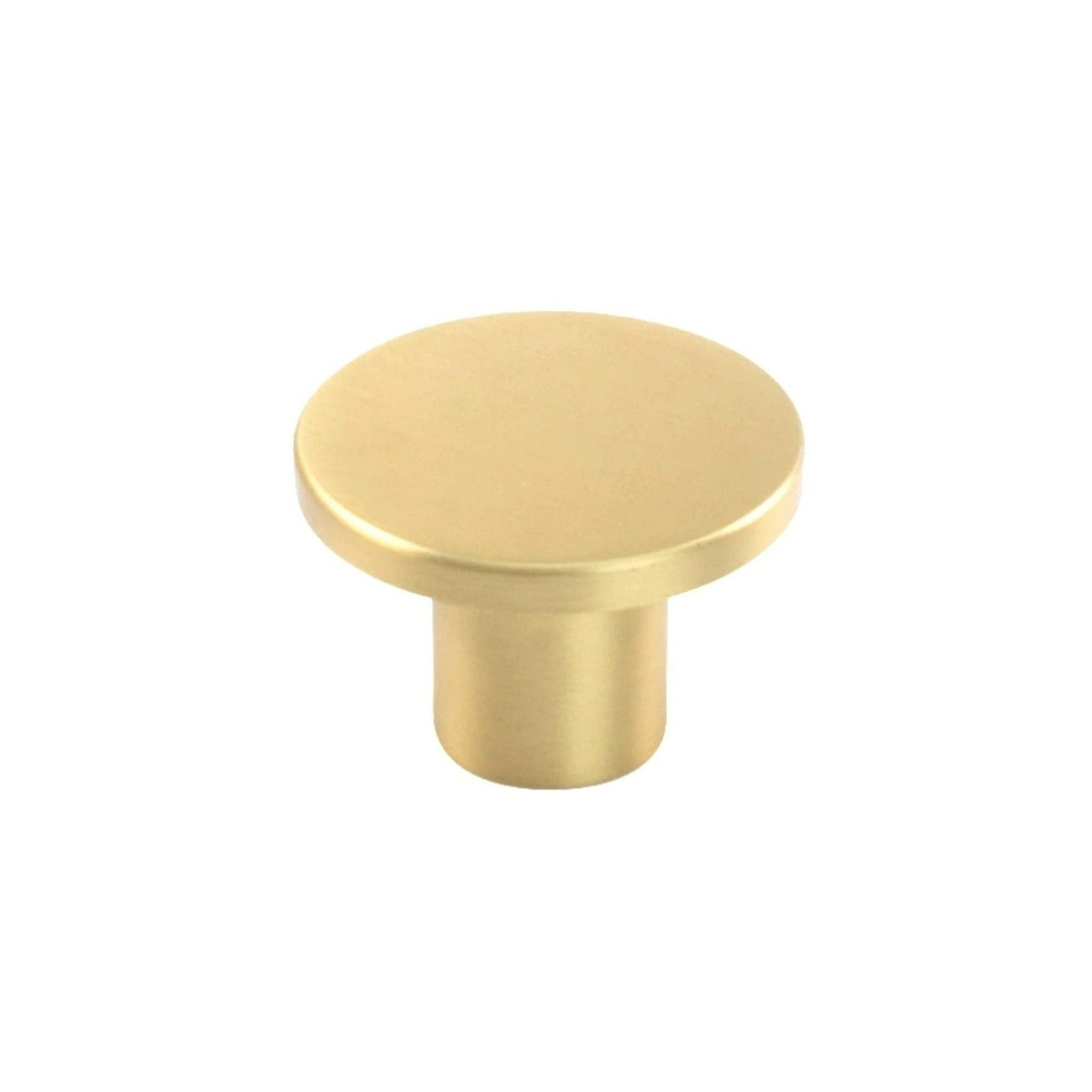 Como | Knop i Børstet Messing/Guld Finish Ø 26 mm x D 18 mm Viefe VF-0168026Z28 FINICC