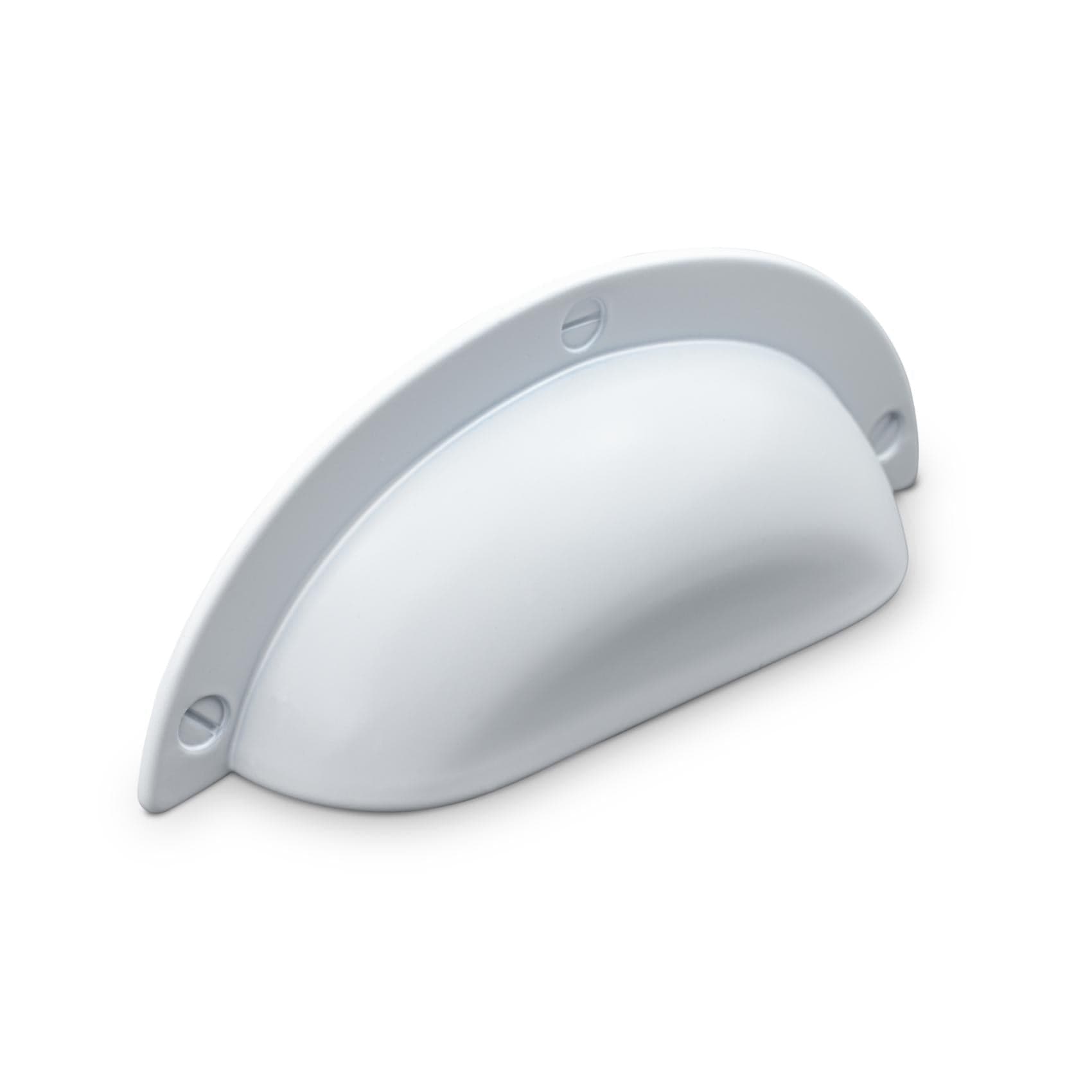 Conti | Skålgreb i Mat Hvid L 95 mm (C/C 64 mm) Theofils FINICC