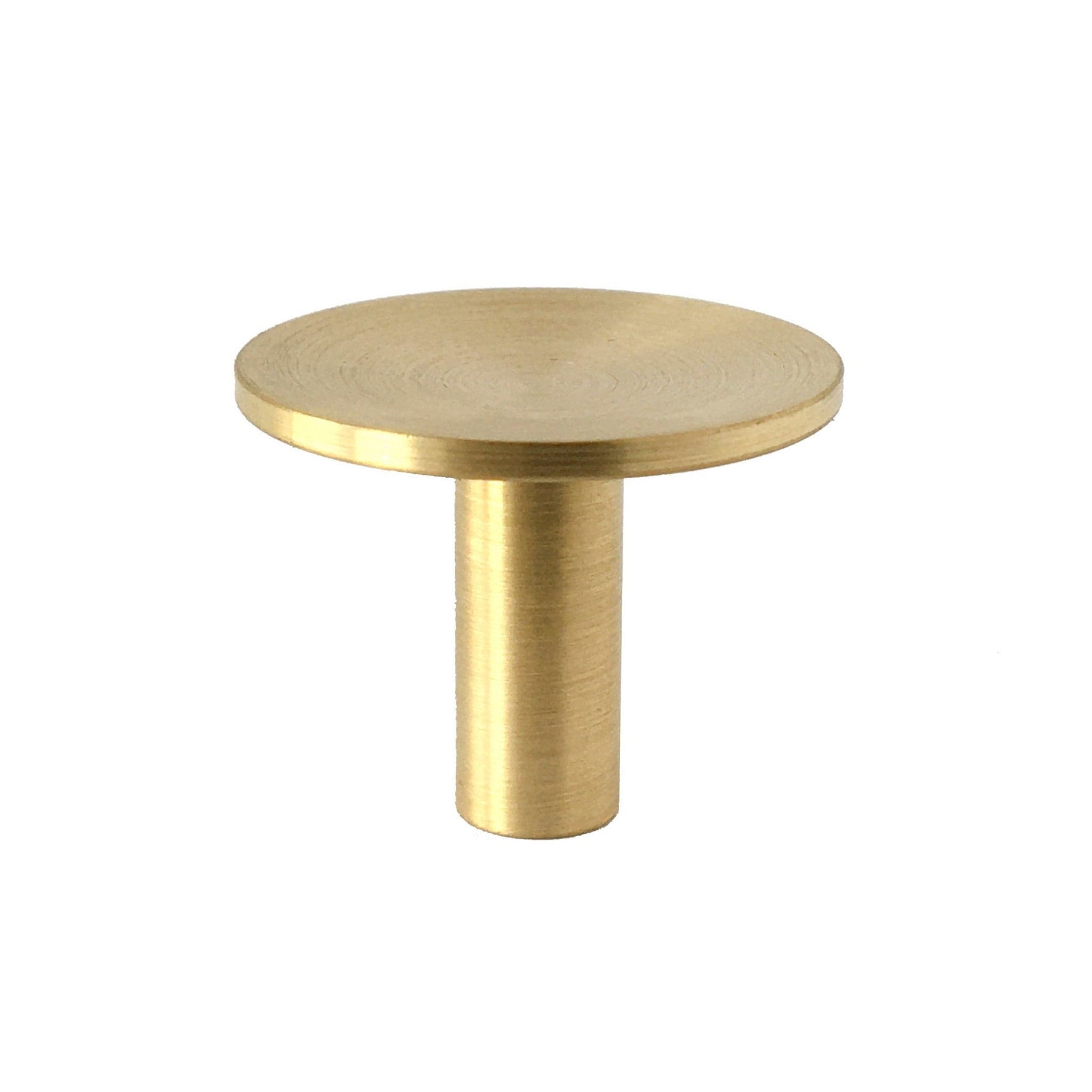 Deep | Knop i Børstet Messing uden Lak Ø 28 mm x D 22 mm I-REFINE IR-250002 FINICC