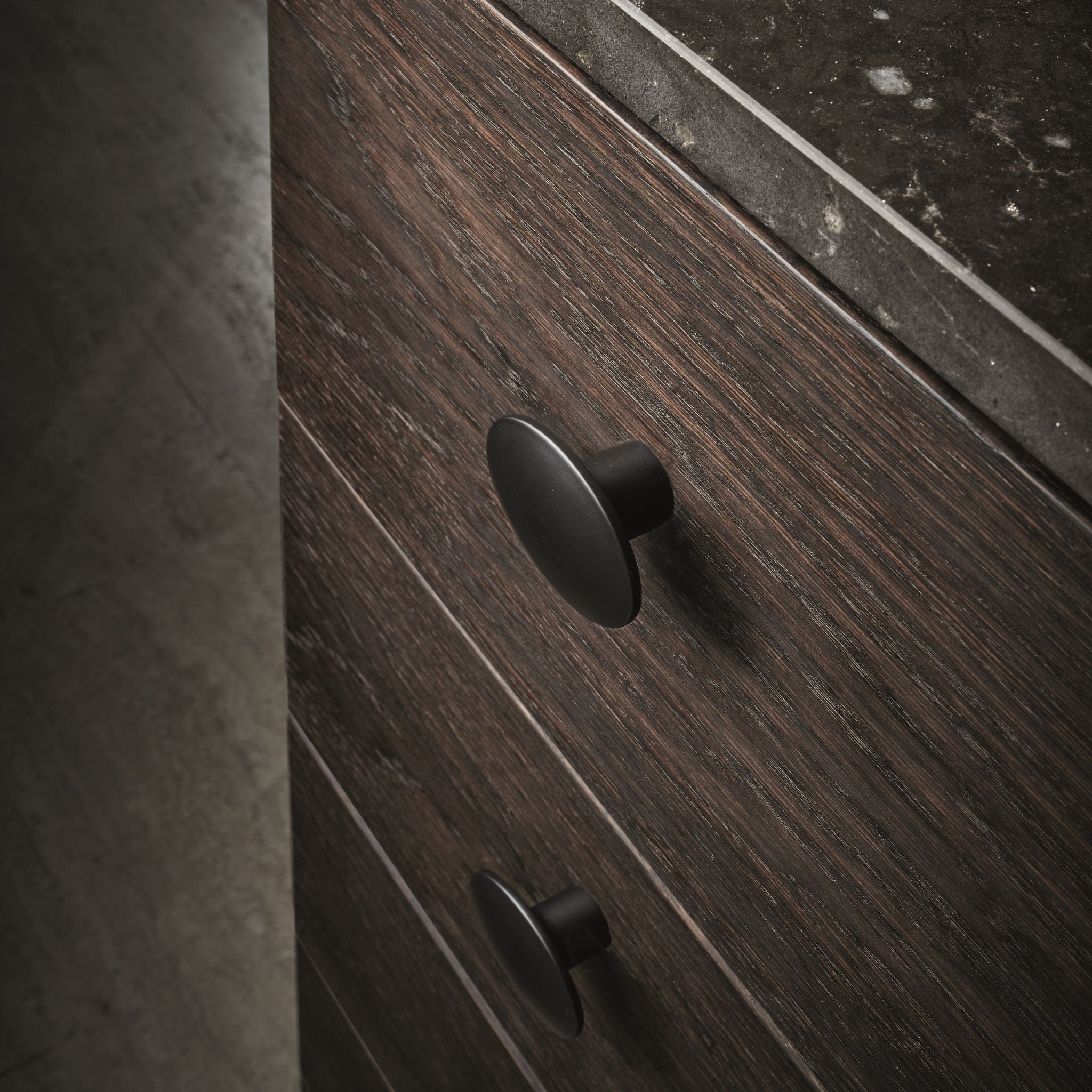 Dome | Knop i Mat Sort Ø 49,8 mm Furnipart FP-546960050-99 FINICC