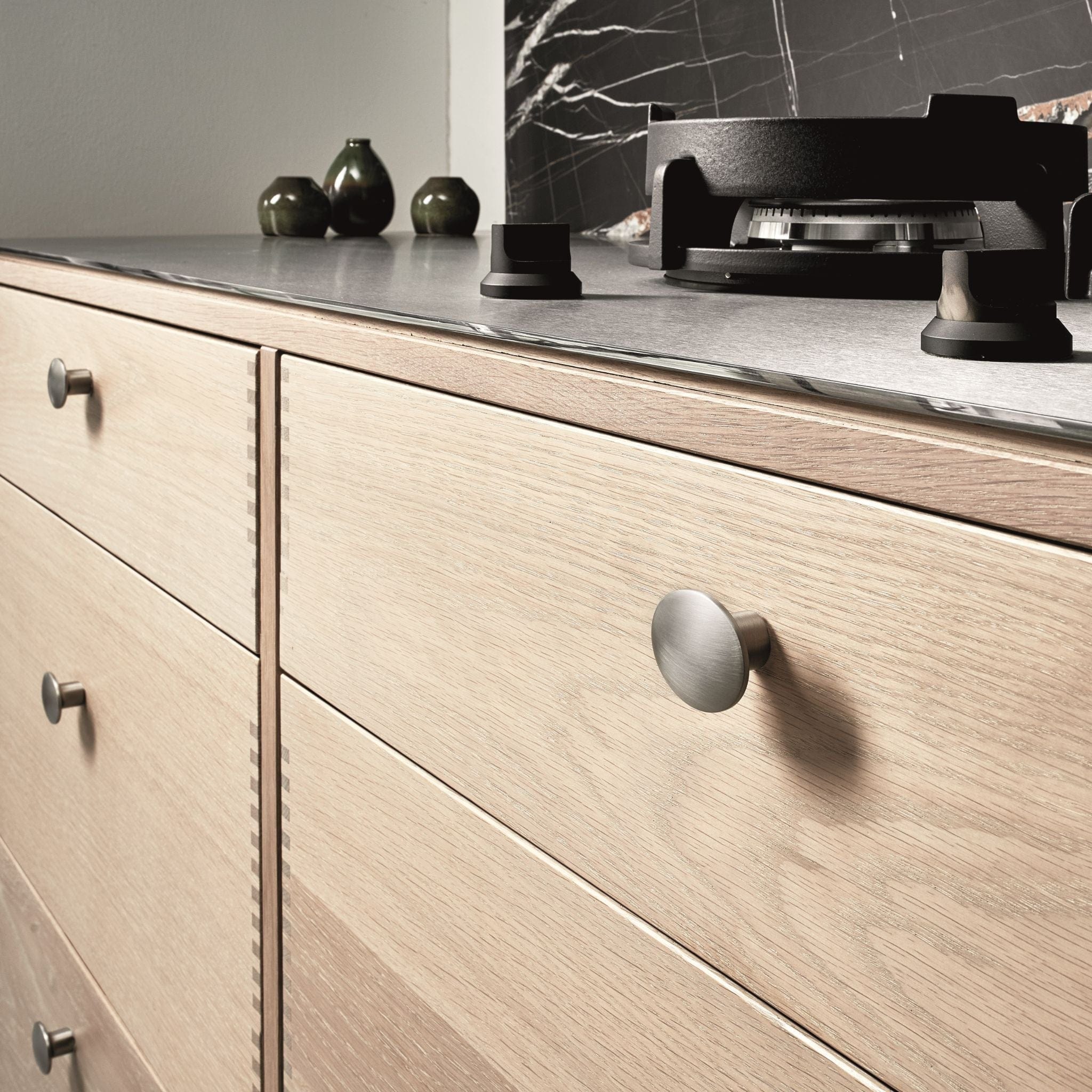 Dome | Knop i Rustfrit Stål Finish Ø 49,8 mm Furnipart FINICC